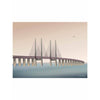 Vissevasse Øresund Bridge plakát, 50 x70 cm