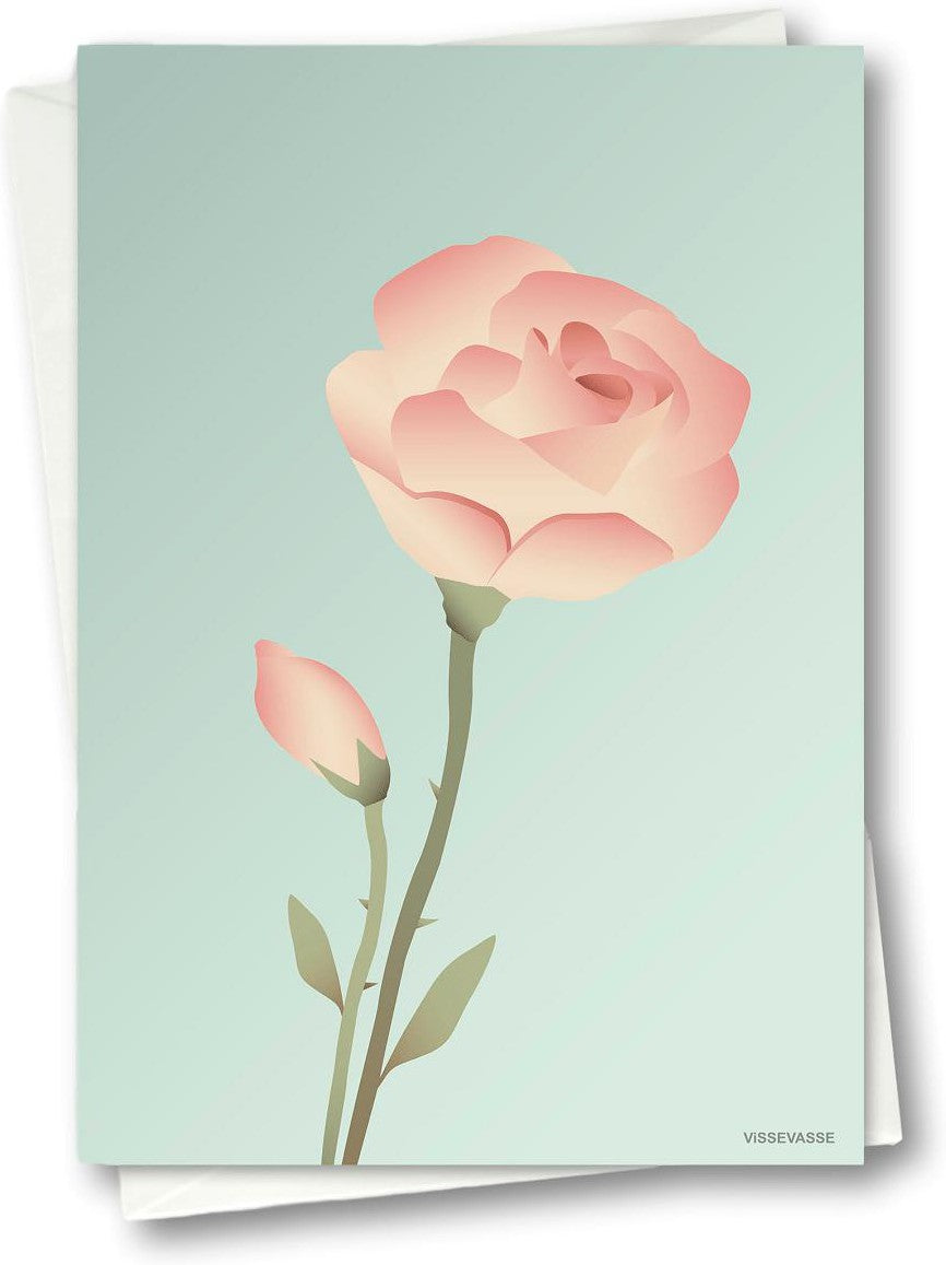 Vissevasse Rose Blonging Card 10,5 x15 cm, máta