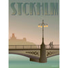  Stockholm Vasa Bridge plakát 30 x40 cm