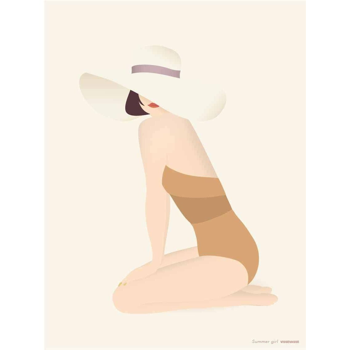 Vissevasse Summer Girl plakát, 50 x70 cm