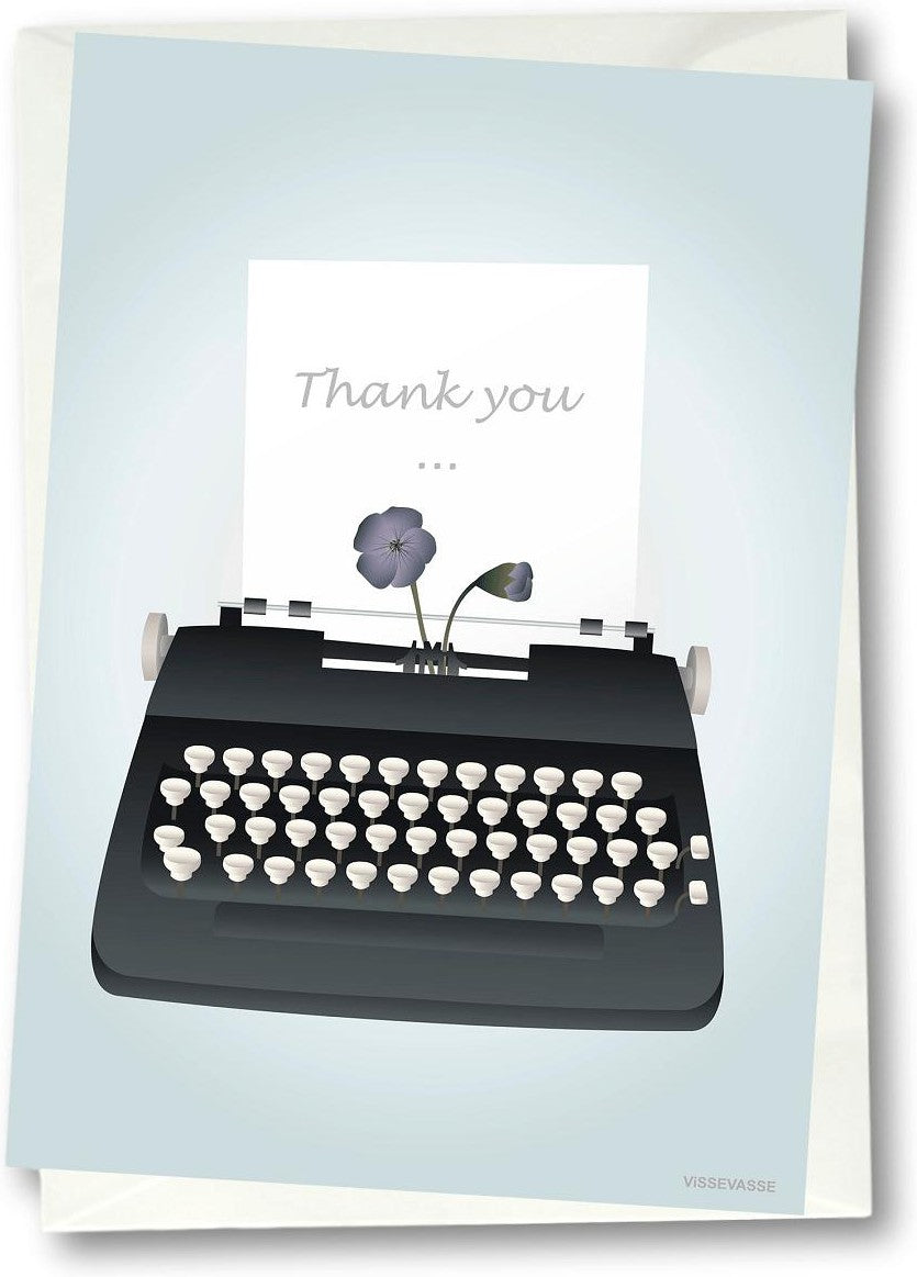 Vissevasse Thank You Greeting Card, 10.5 X15 Cm