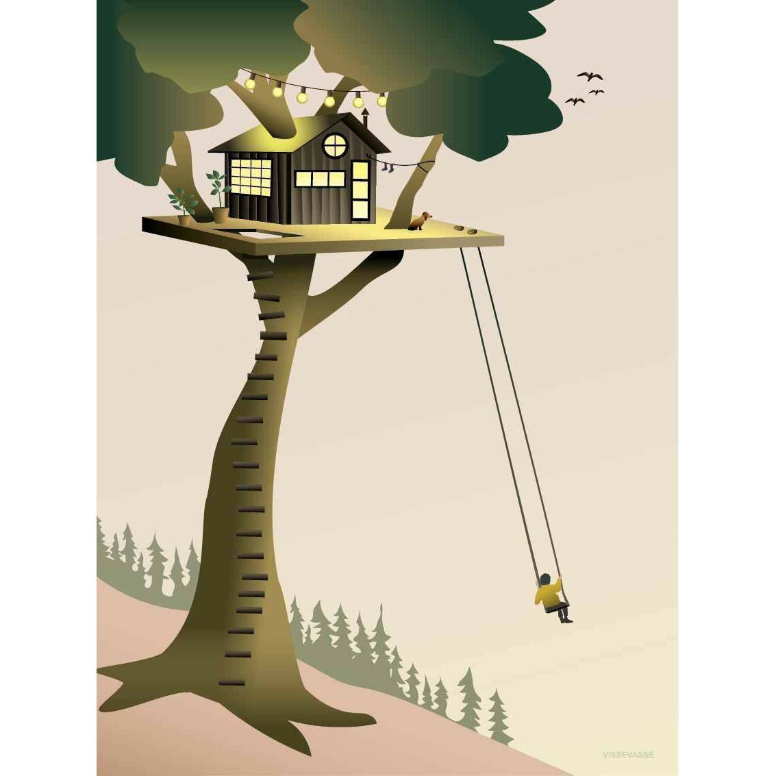 Vissevasse Tree House plakát, 50 x70 cm