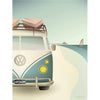 Vissevasse Vw Camper Poster, 30 X40 Cm