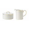 Wedgwood Arris Sugar Bowl & Mléko džbán Set Gold Gift Box