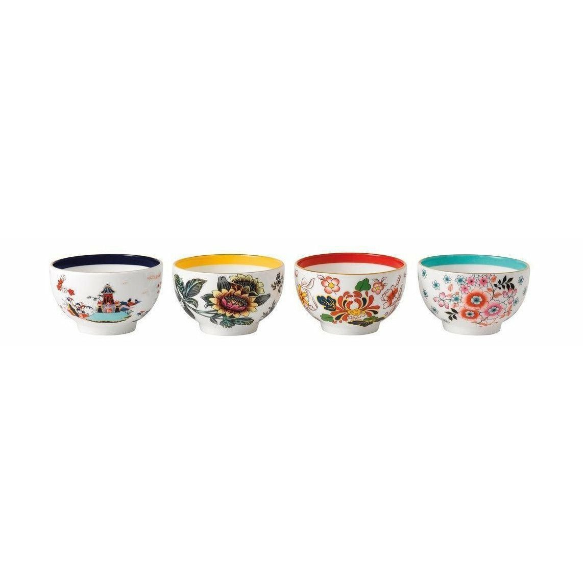 Wedgwood Wonderlust sady smíšené vzory čajové mísy 8 cm Mixed Munster Gift Box 4 PCS, 4 PCS.