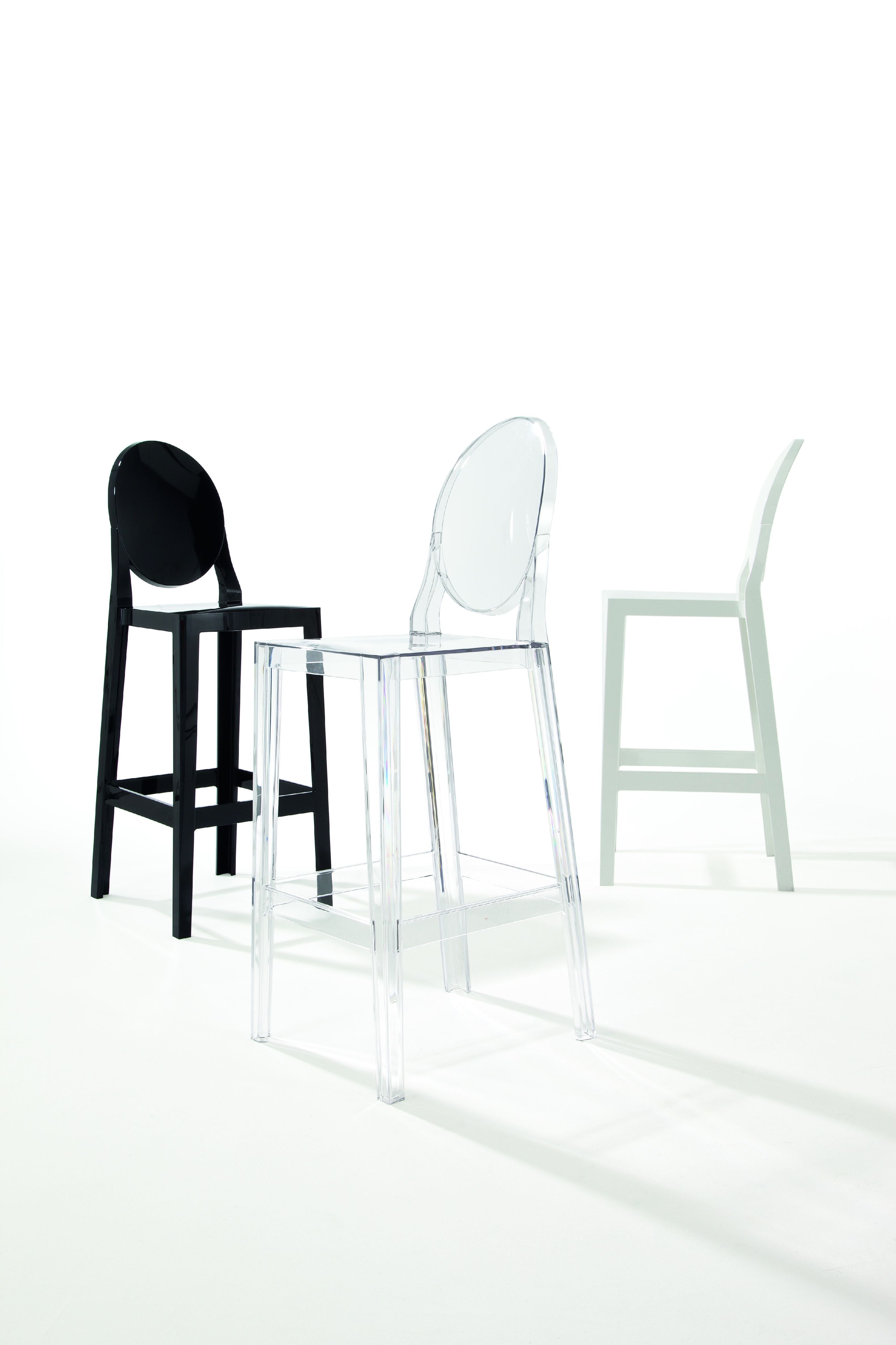 Kartell ještě jednou stolici 75 cm, černá