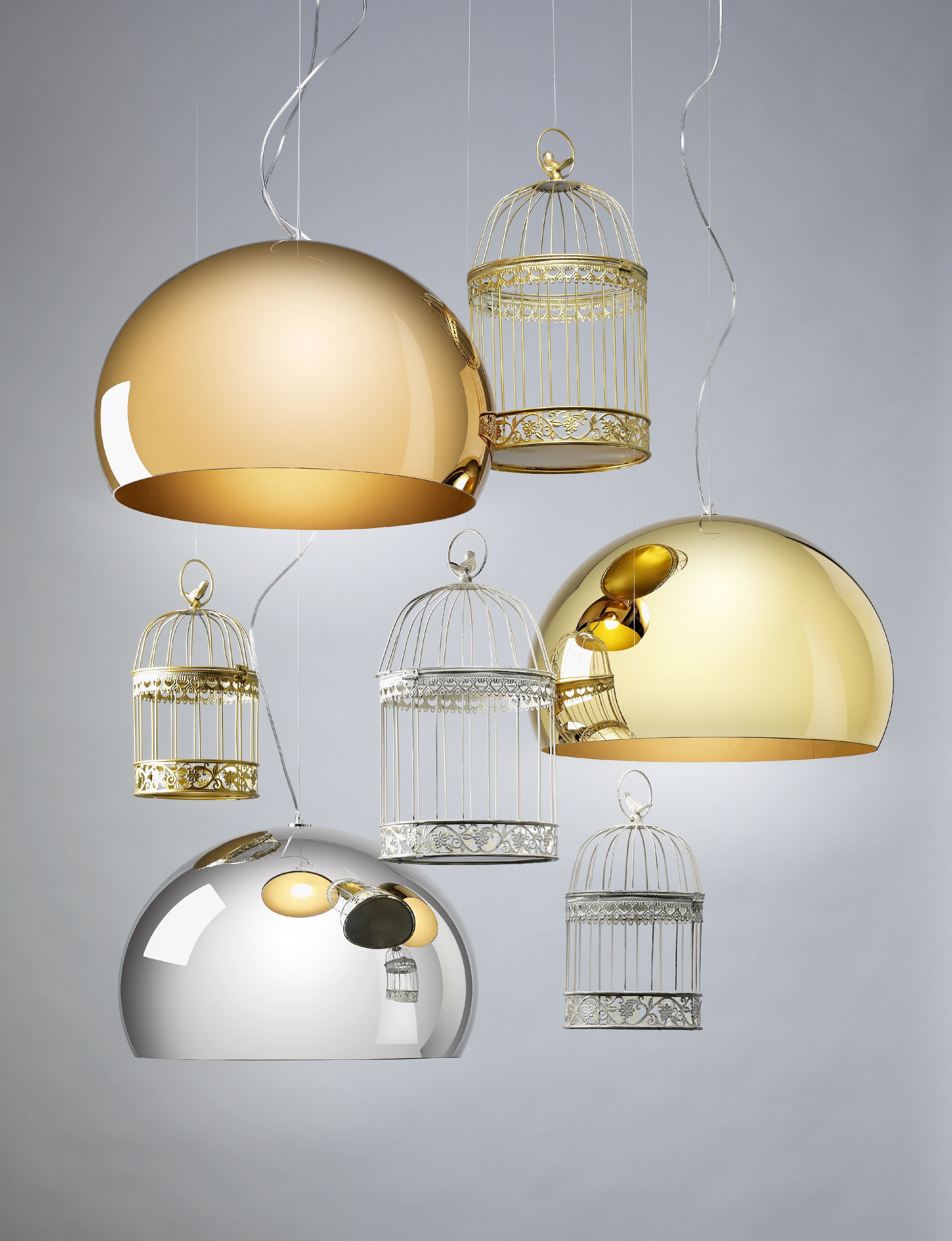 Kartell FL/Y Suspension Lamp, měď