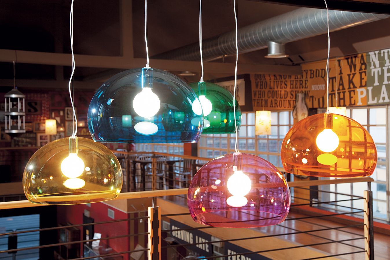 Kartell FL/Y Suspension Lamp, měď