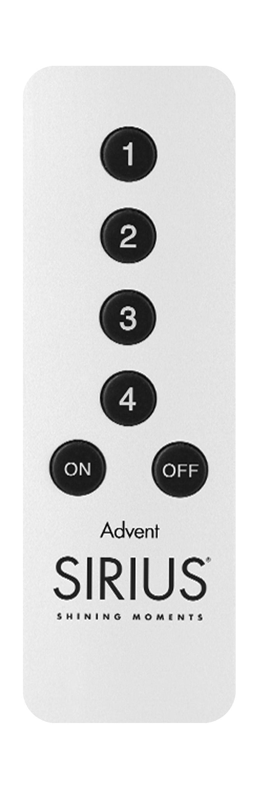 Sirius Remote Control Advent, Incl. Cr2032