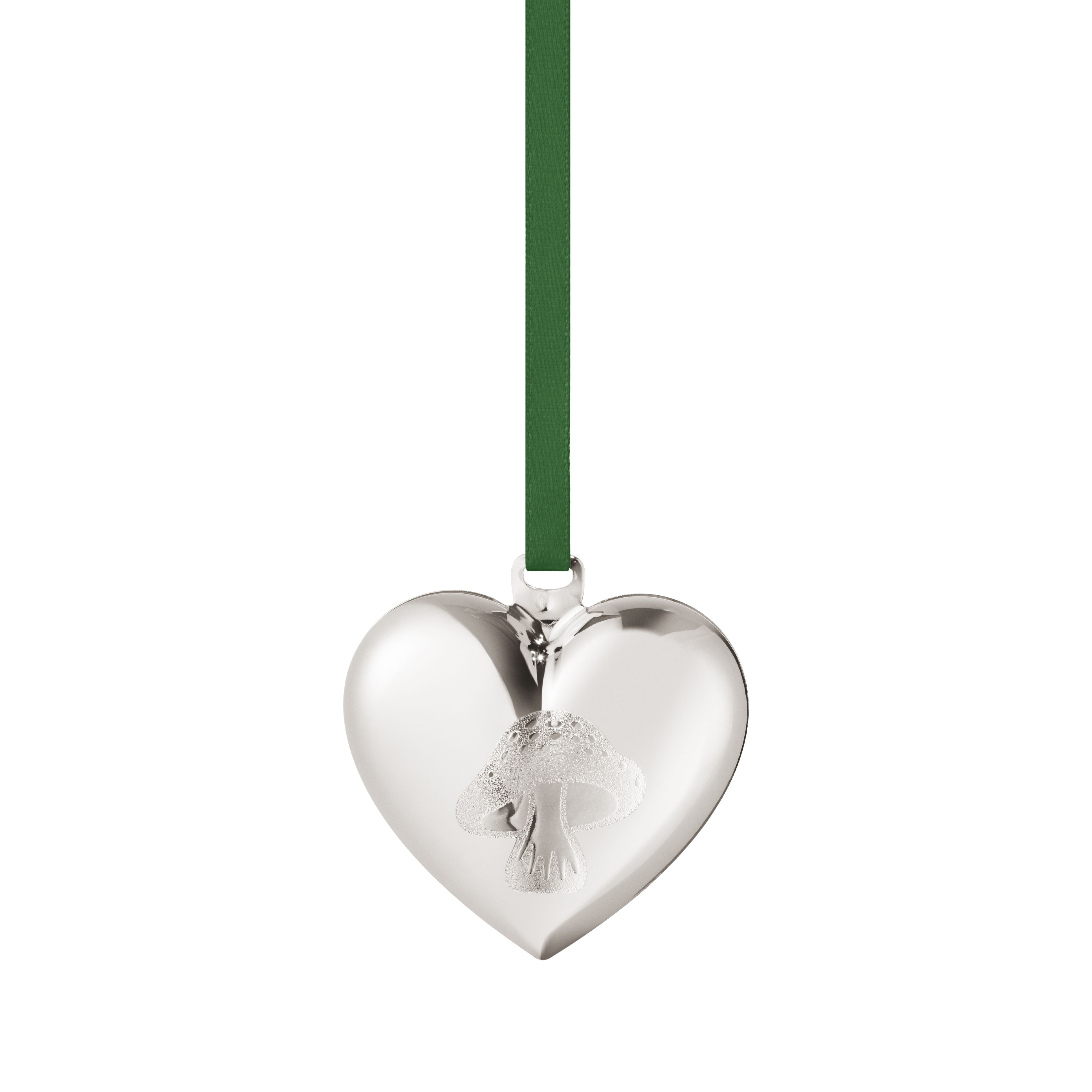 Georg Jensen 2023 Christmas Ornament Heart, Palladium