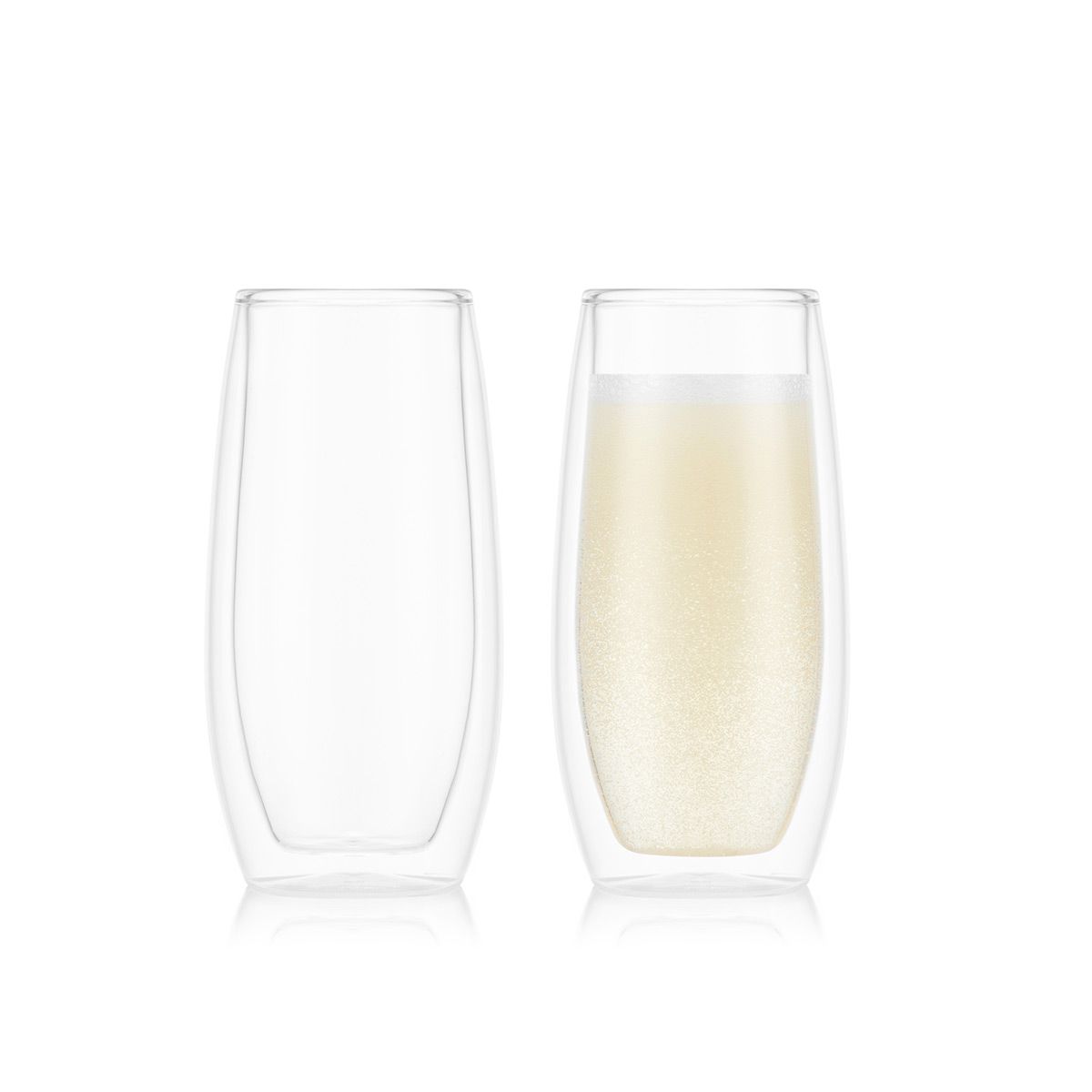 Bodum Skål Double Wall Glasses 2 Pcs., Champagne 0.2 L