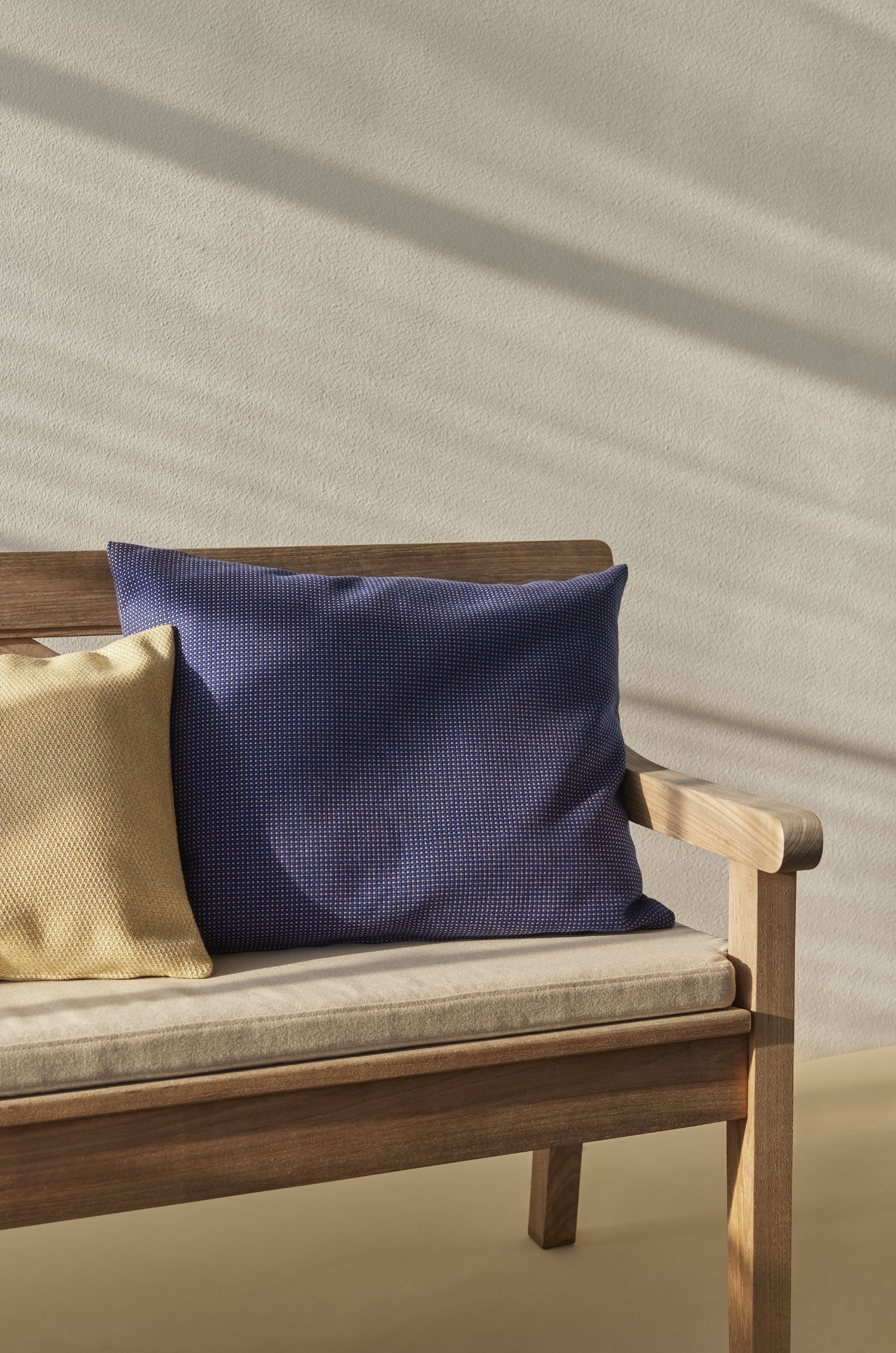 Skagerak Barriere Pillow 60x50 Cm, Dark Blue/Sand Checker