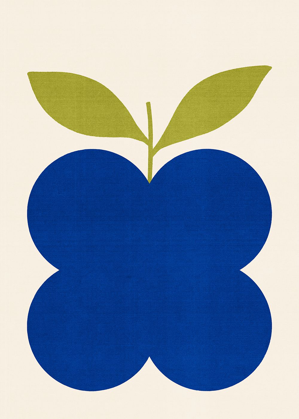 Paper Collective Indigo Fruit Poster, 50x70 Cm