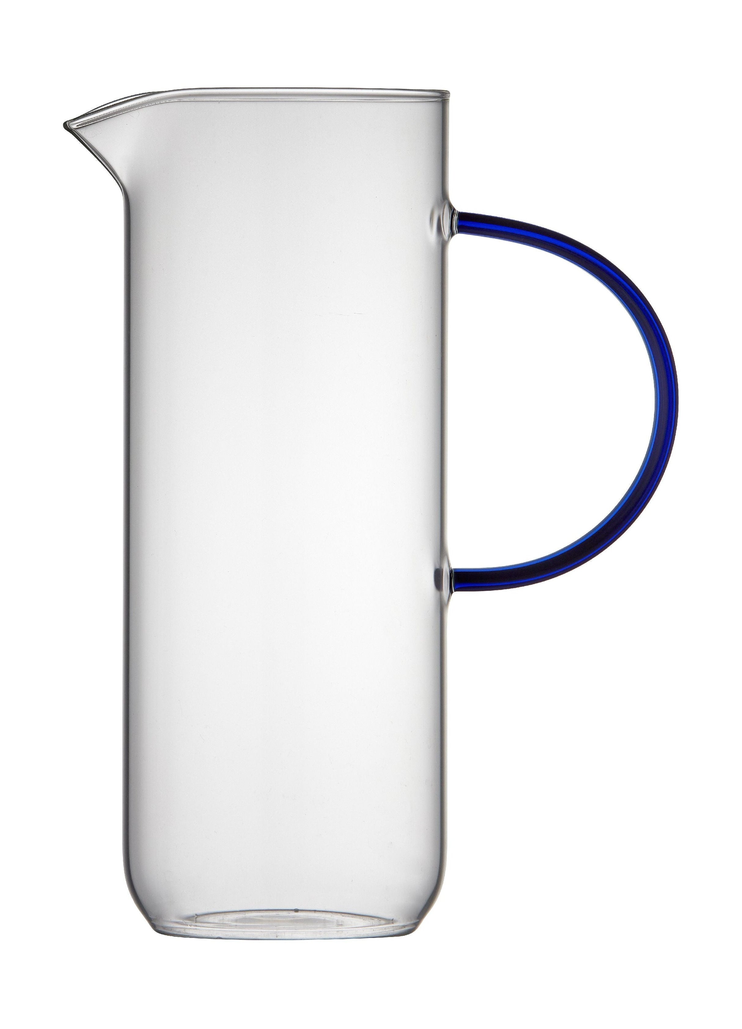 Lyngby Glas Torino Glass džbán 1,1 l, čistý/modrý