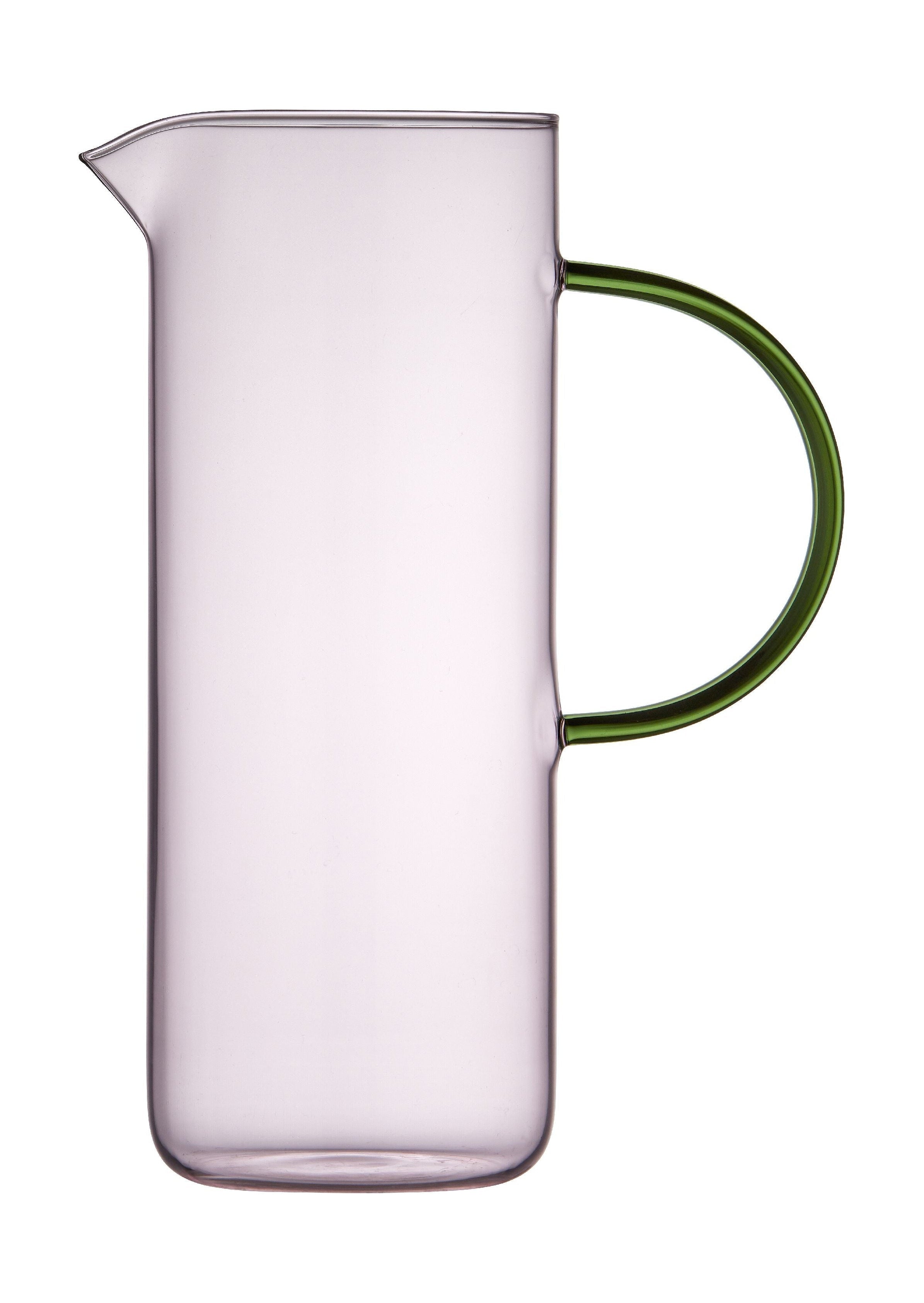 Lyngby Glas Torino Glass džbán 1,1 l, růžový/zelený