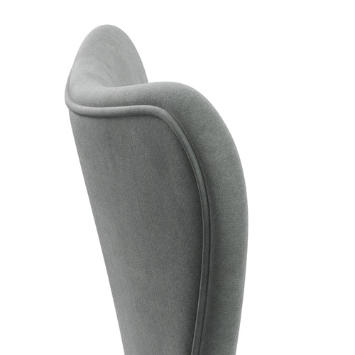 Fritz Hansen 3107 Chair Full Upholstery, Silver Grey/Belfast Velvet Seal Grey