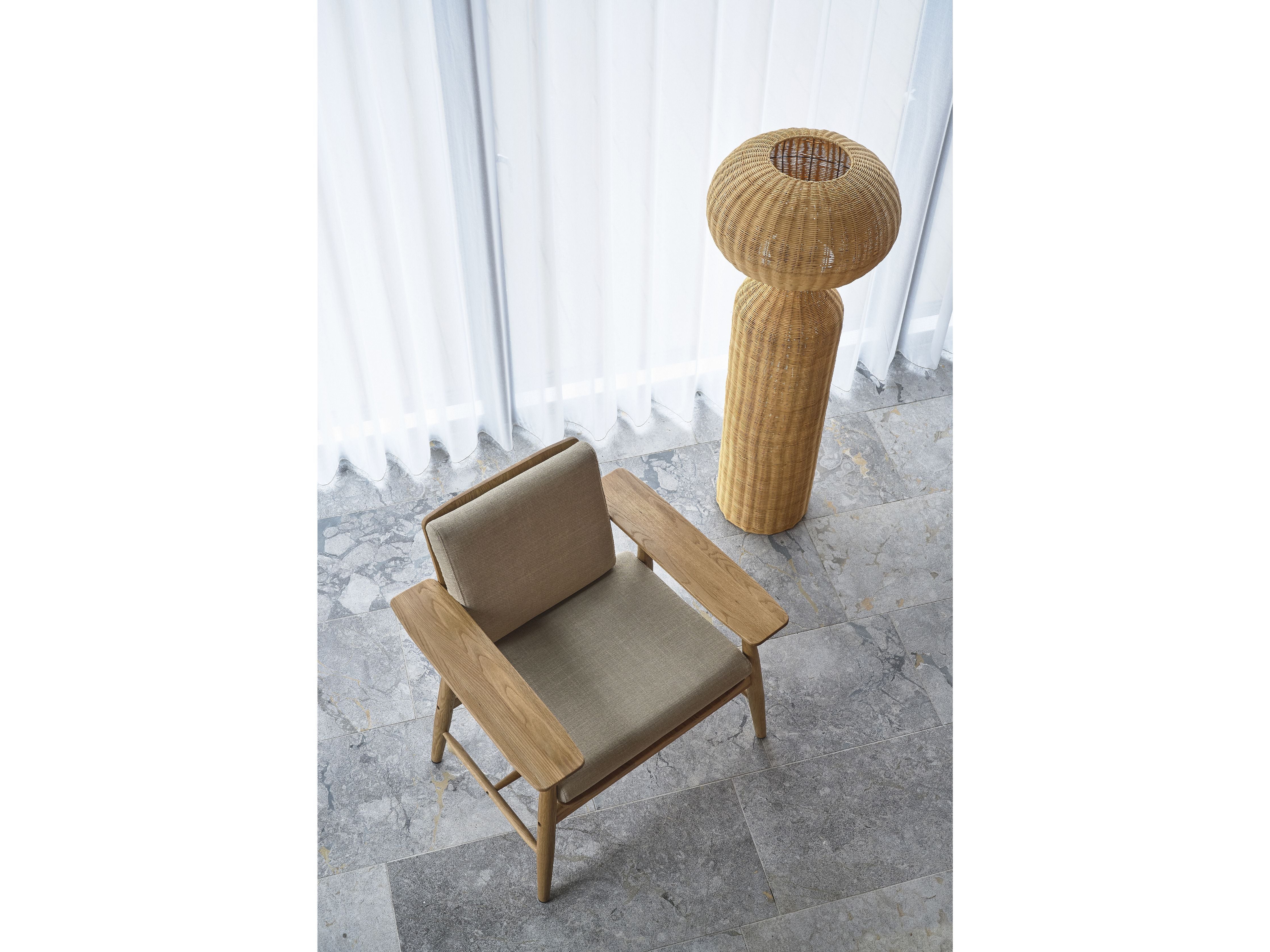 Villa Collection Bodo Lounge Chair, Nature Oiled