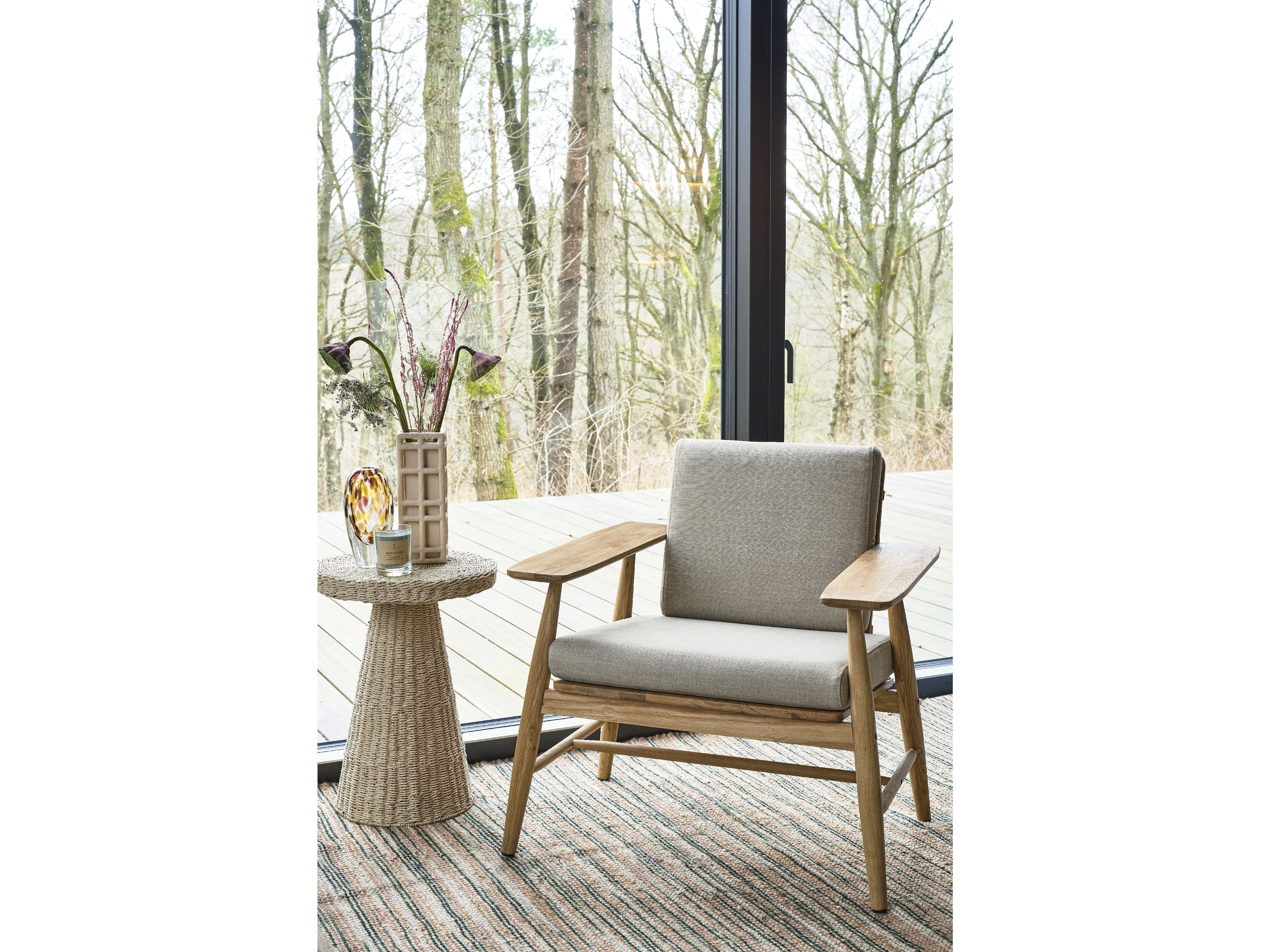 Villa Collection Bodo Lounge Chair, Nature Oiled