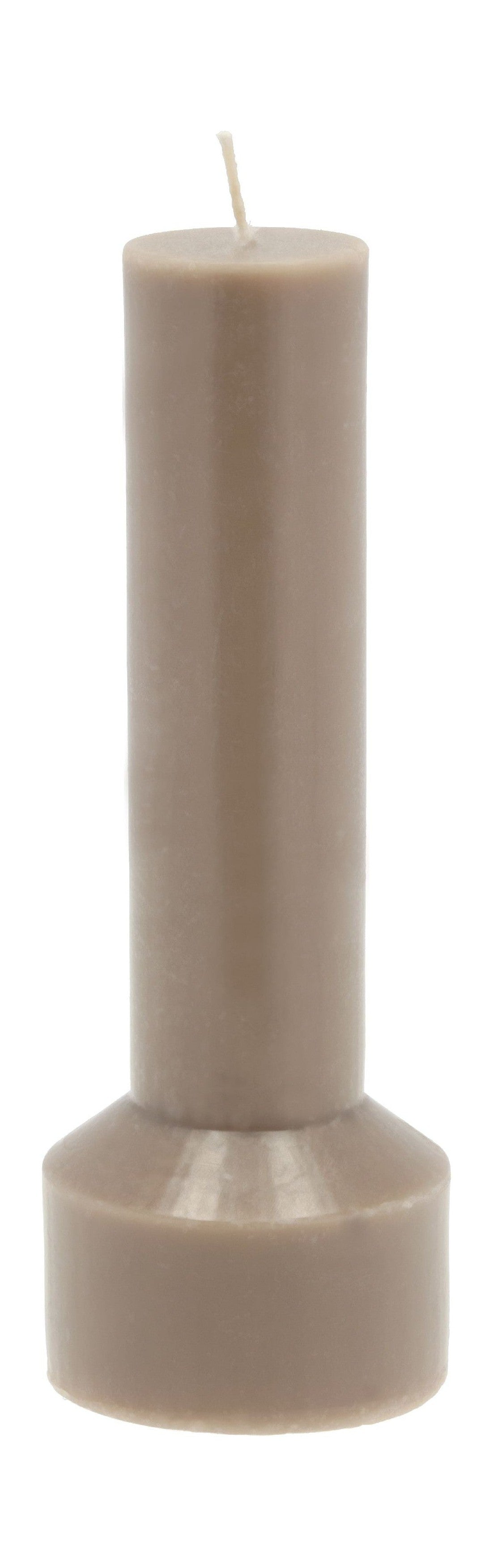 Villa Collection Hvils Pillar Candle ø 7 X 20 Cm, Taupe