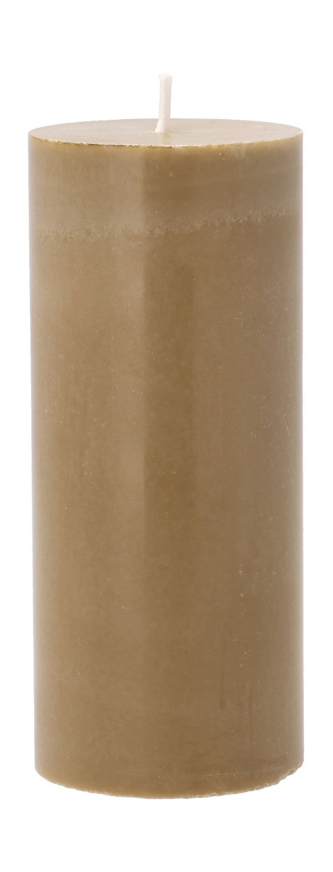 Svíčka Villa Collection Trae Pillar Candle ø 6 X 14 Cm, jantarová