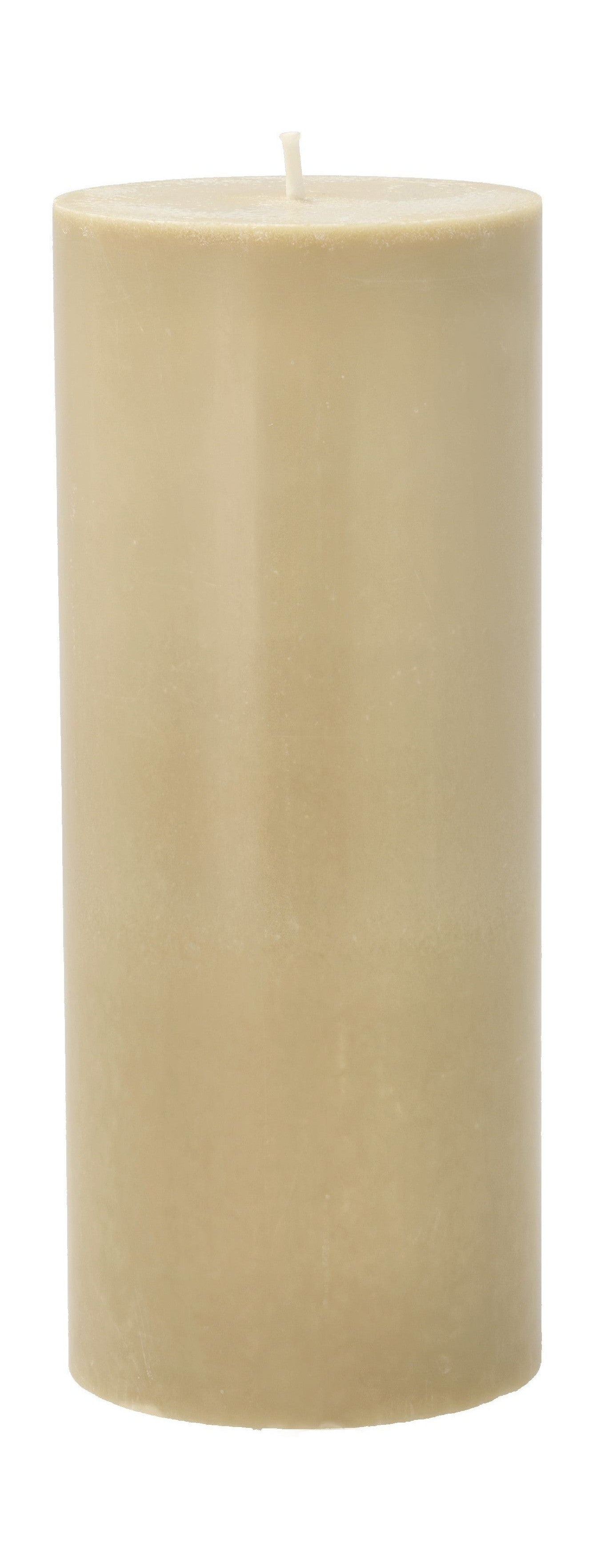 Villa Collection Trae Pillar Candle ø 7.8 X 19 Cm, Camel