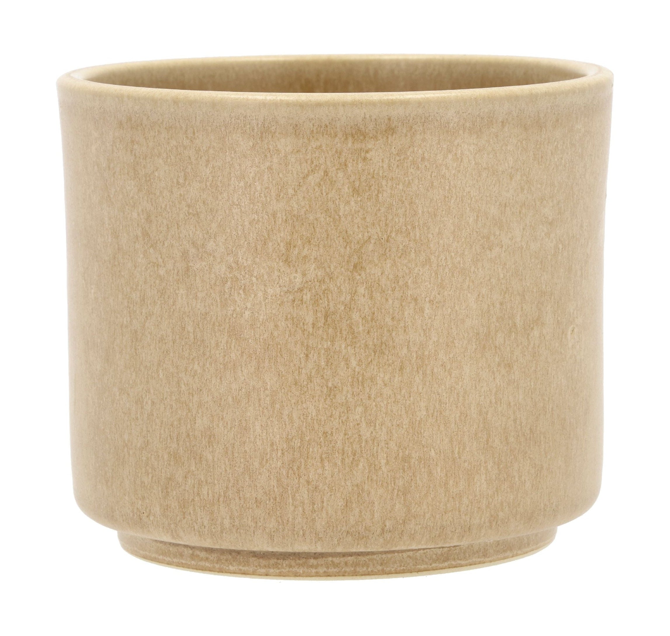 Villa Collection Leer Flowerpot Ø 13 x 11 cm, krém