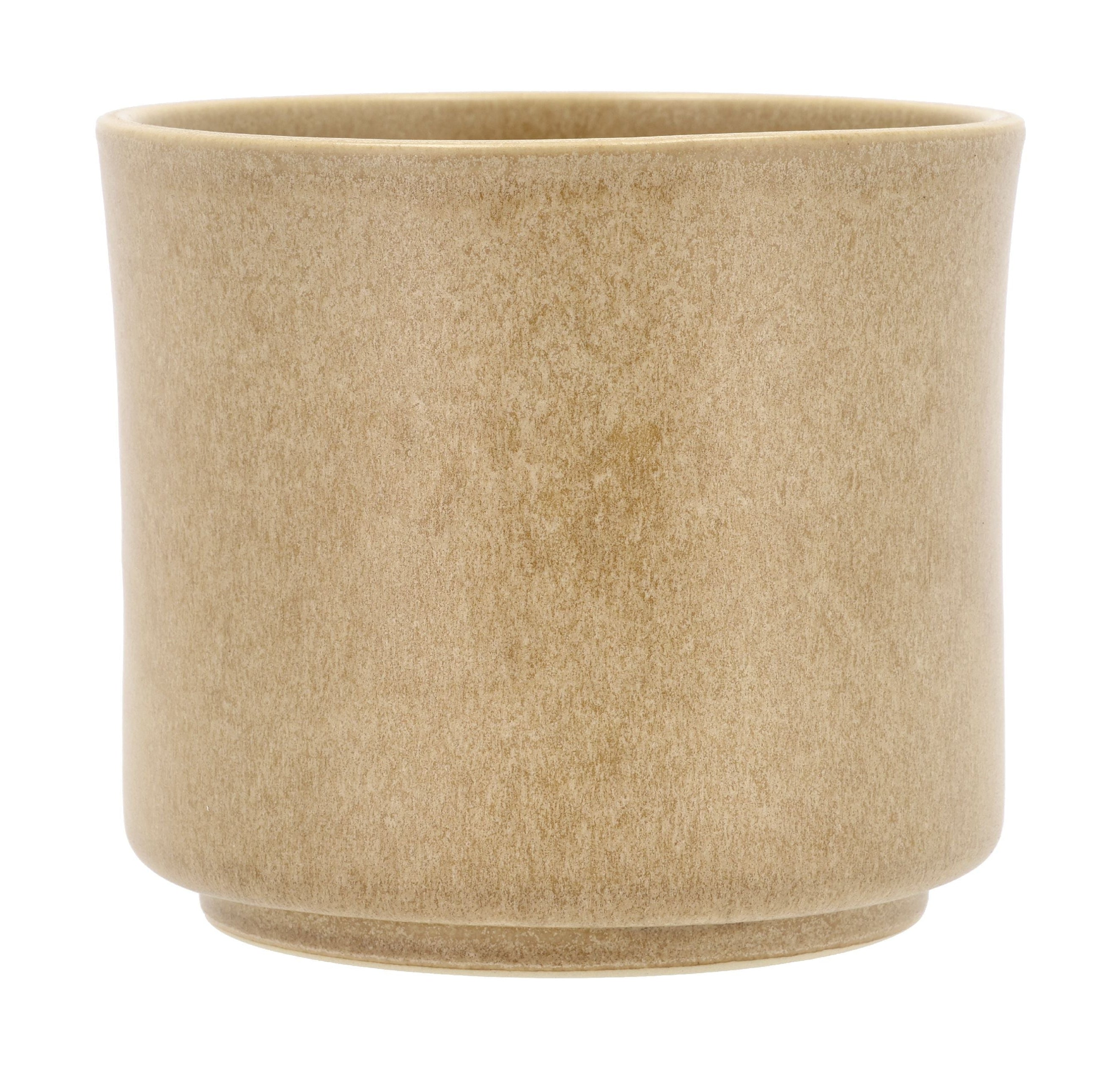 Villa Collection Leer Flowerpot ø 15 X 13 Cm, Cream