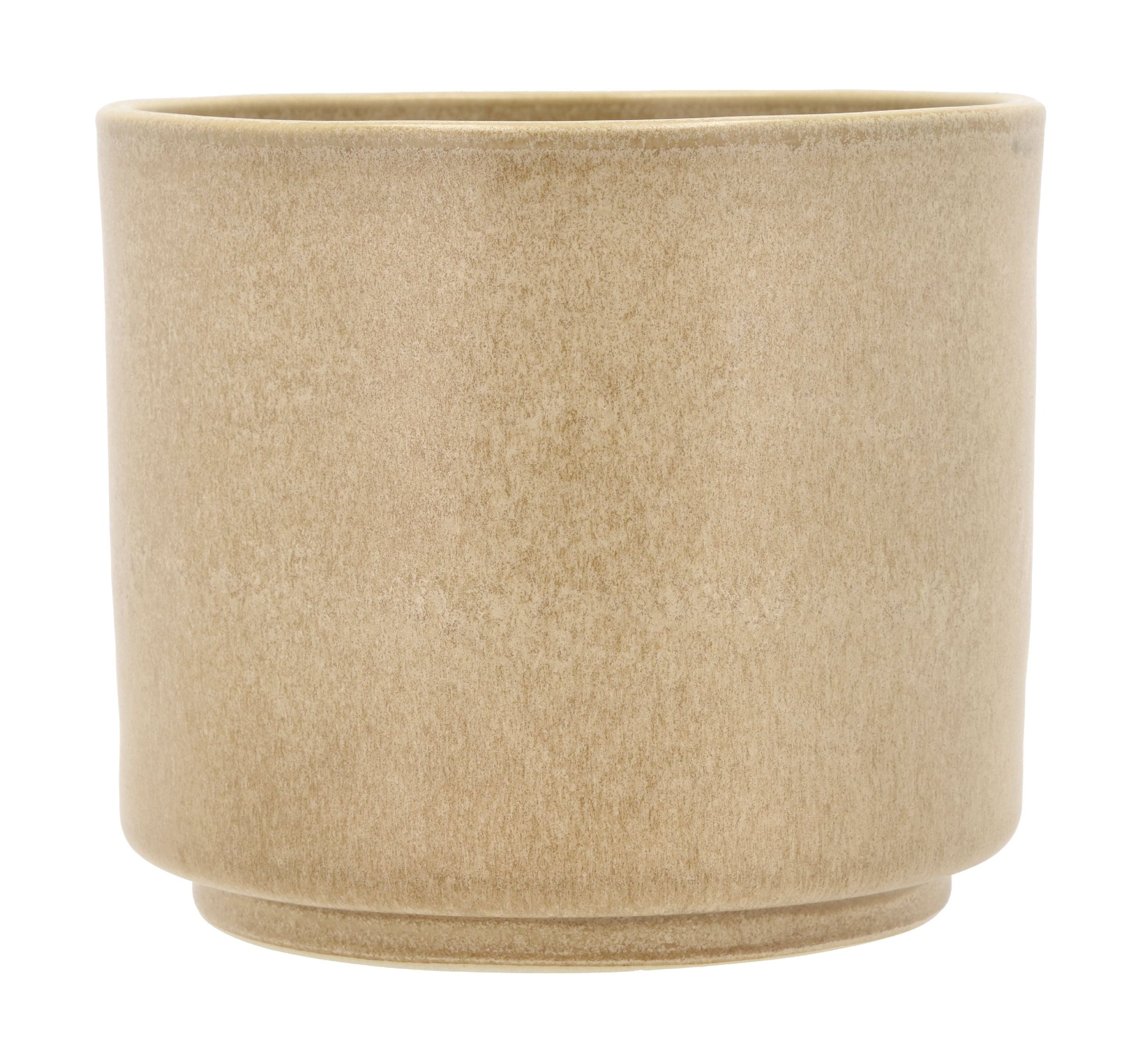 Villa Collection Leer Flowerpot Ø 17 x 15 cm, krém