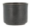 Villa Collection Leer Flowerpot ø 13 X 11 Cm, Black Metallic