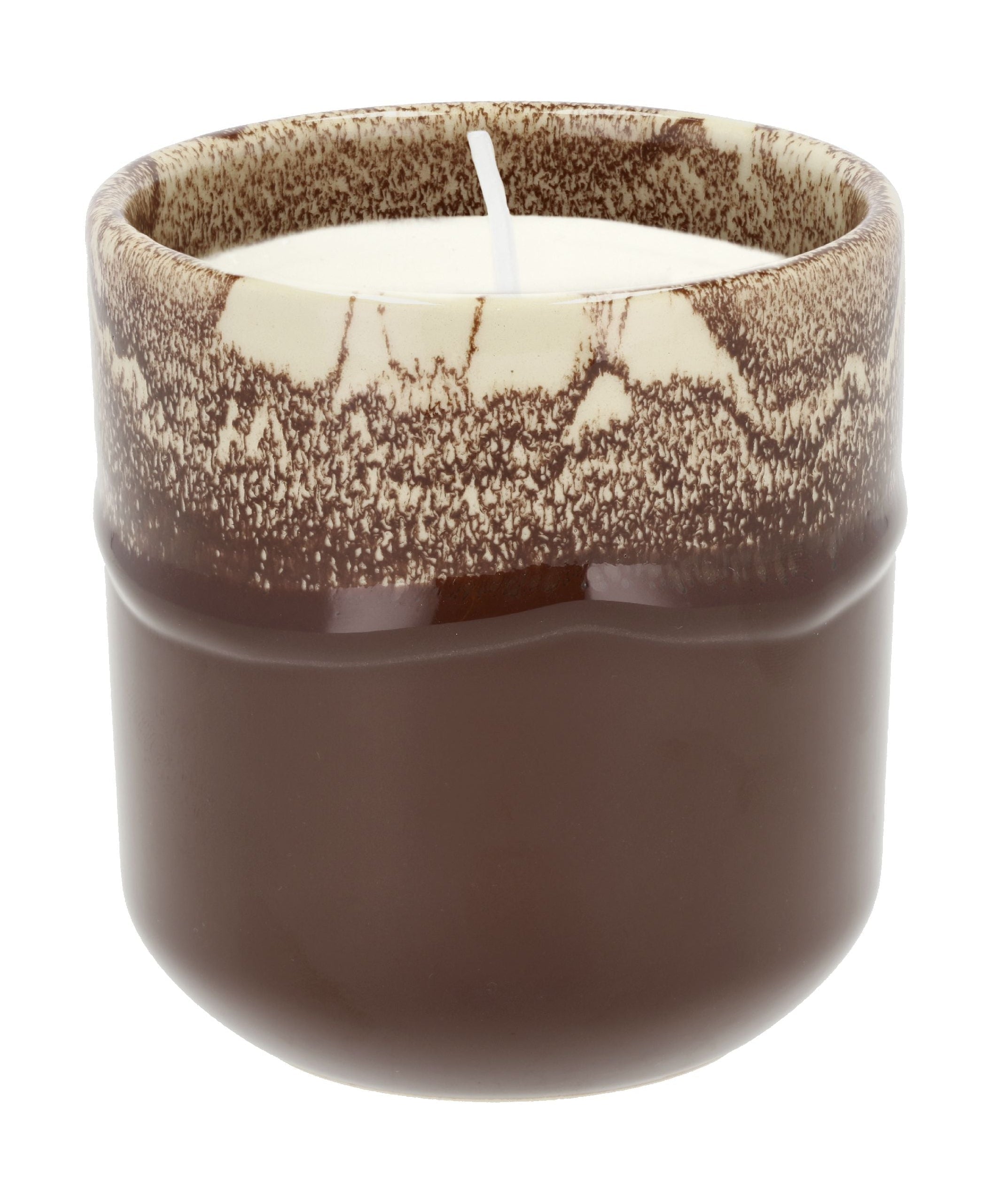 Villa Collection Iris Fragrance Candle ø 8 X 9.5 Cm, Brown/Cream