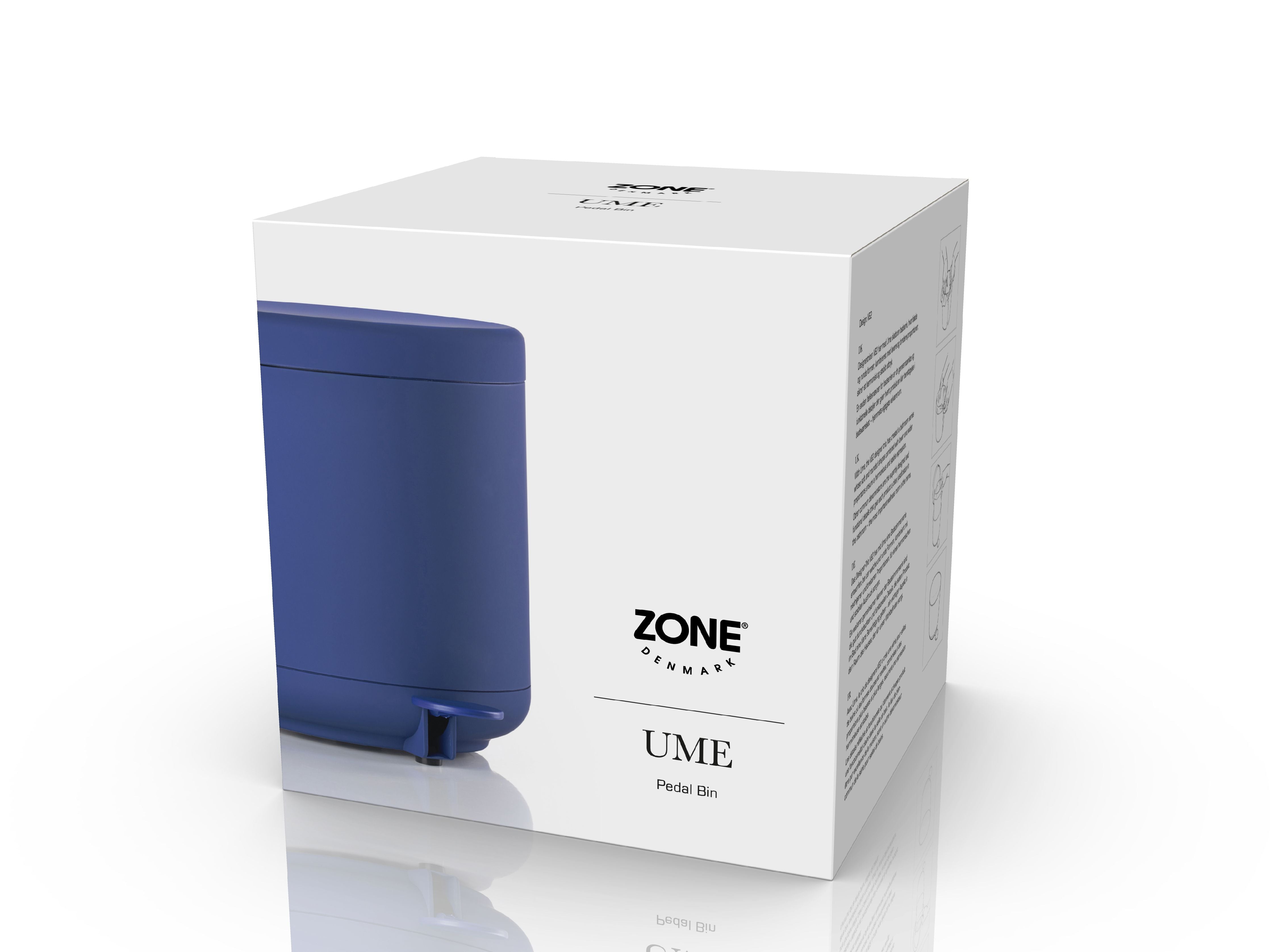 Zone Denmark Ume Pedal Bin 4 Liter, Indigo Blue