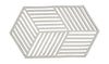 Zone Denmark Hexagon Trivet 24 X 14 X 0,9 Cm, Warm Grey