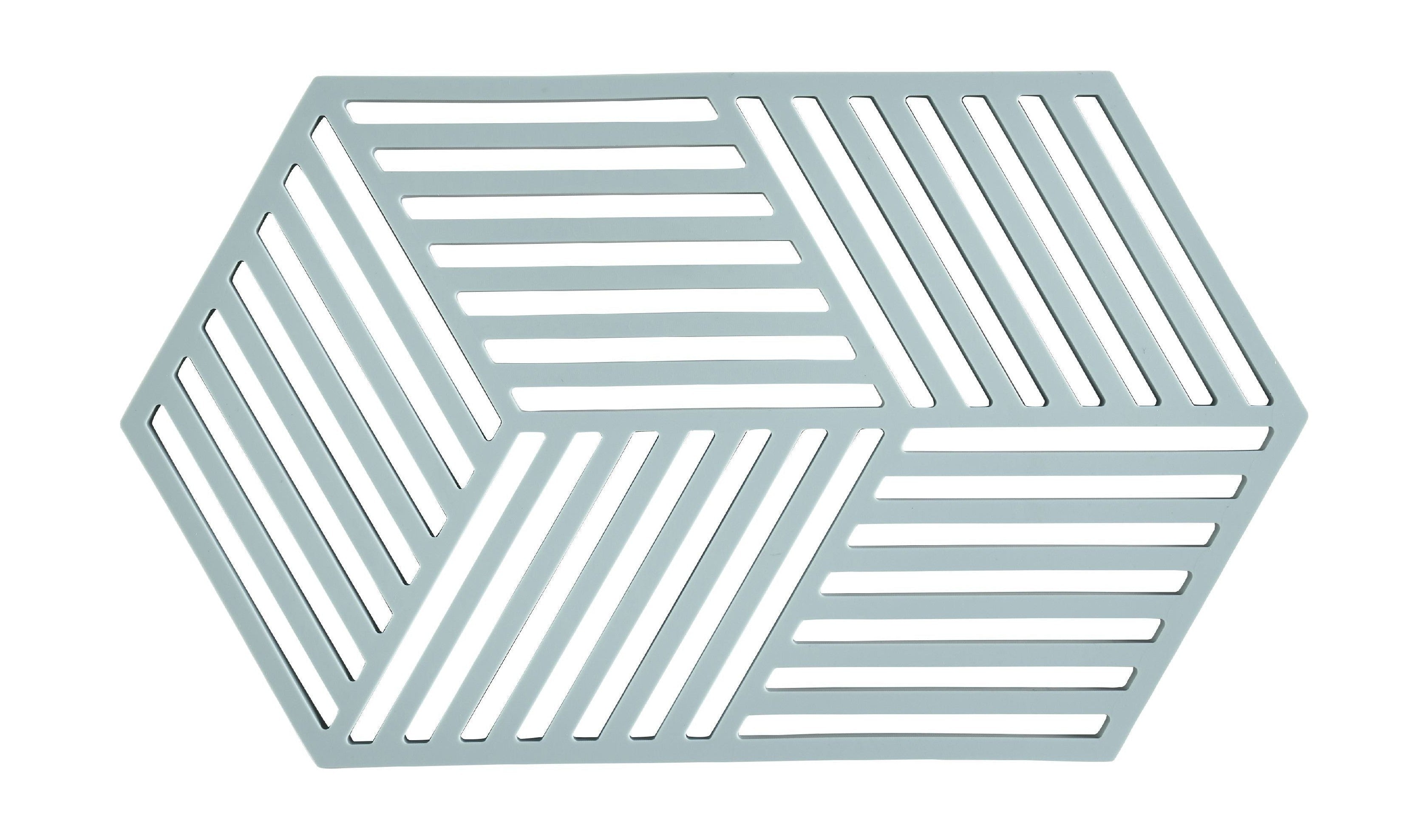 Zone Dánsko Hexagon Trivet 24 x 14 x 0,9 cm, mlha modrá