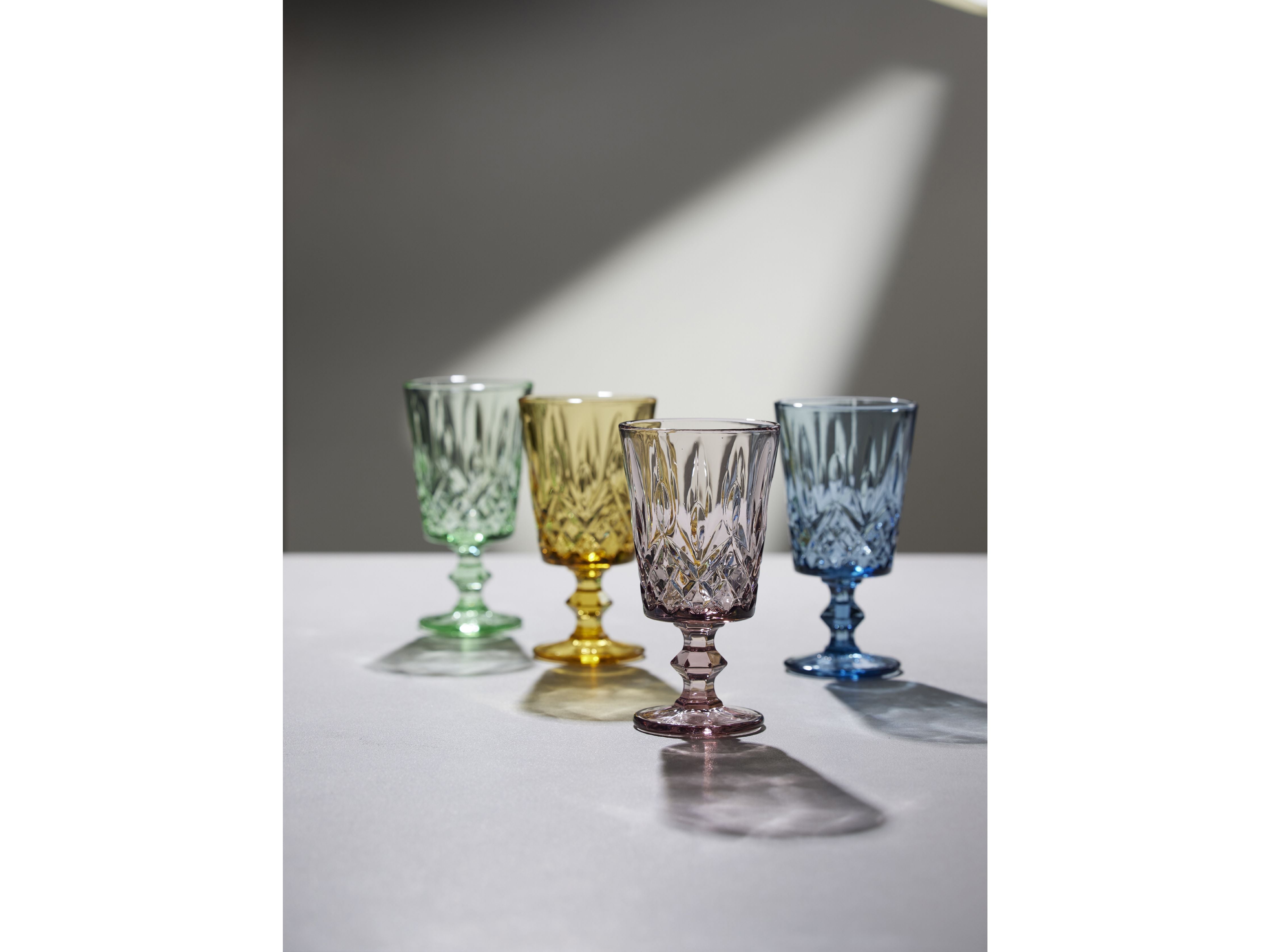 Lyngby Glas Sorrento Wine Glass 29 Cl 4 PCS., Zelená