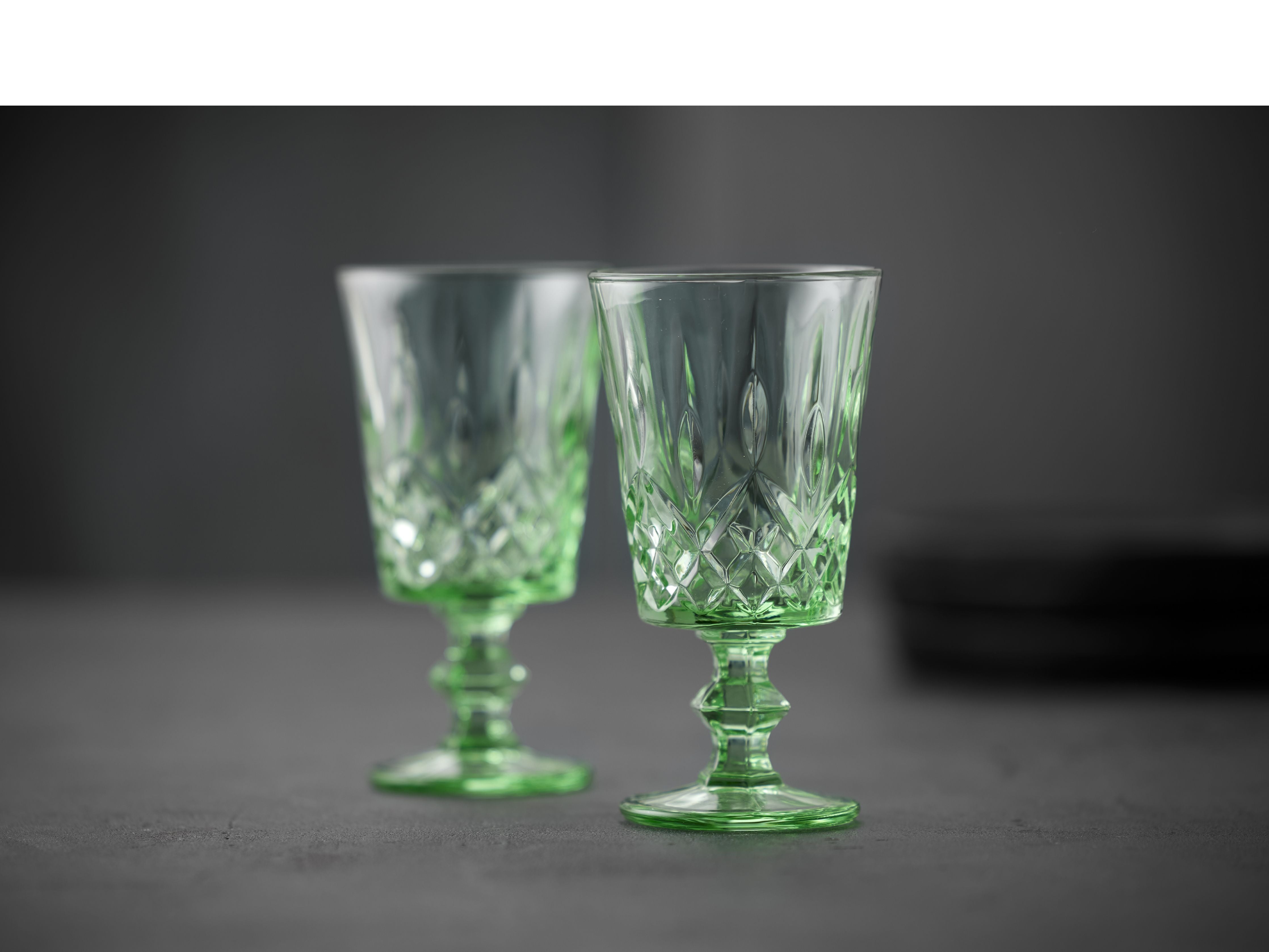 Lyngby Glas Sorrento Wine Glass 29 Cl 4 PCS., Zelená