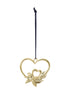 Rosendahl Double Heart H7 Cm Gold Plated