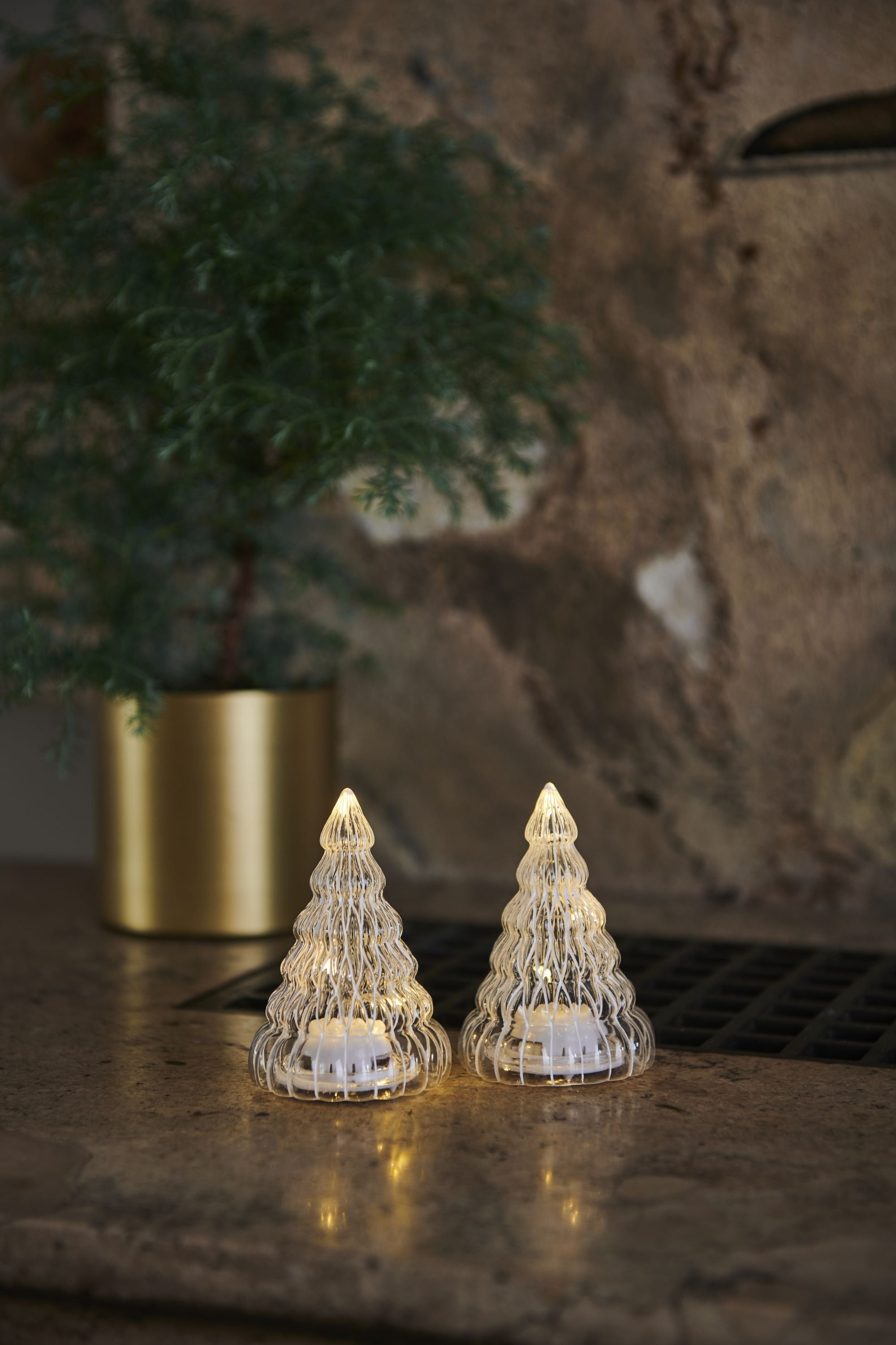 Sirius Lucy Tree 2pcs H9cm, čistý/bílý