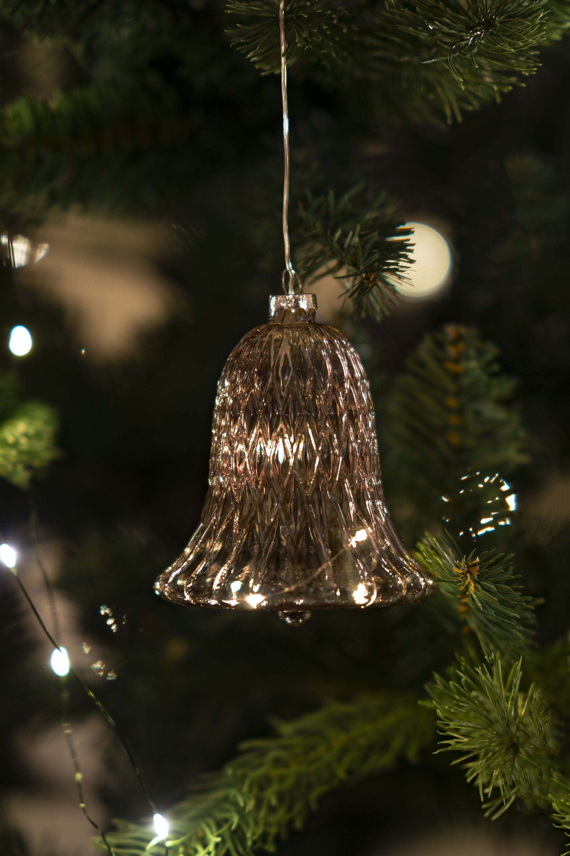 Sirius Luna Christmas Bell, H10 cm, Dark Oak