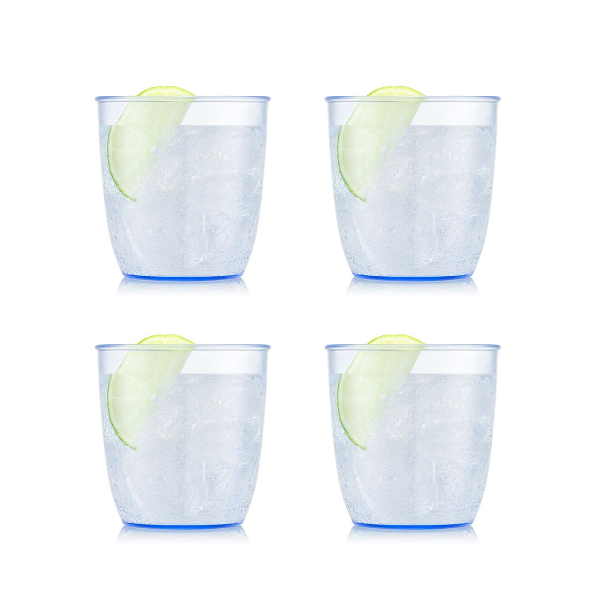 Bodum Kvadrant Drink Glass 200 Ml 4 Pcs., Blue Moon