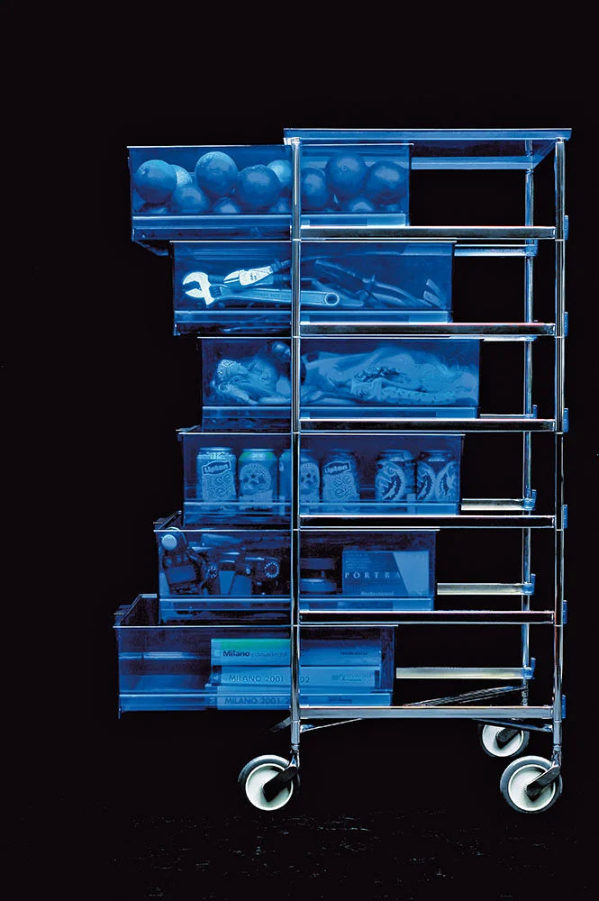 Kartell Mobil 1 Drawer With Feet, Cobalt Blue