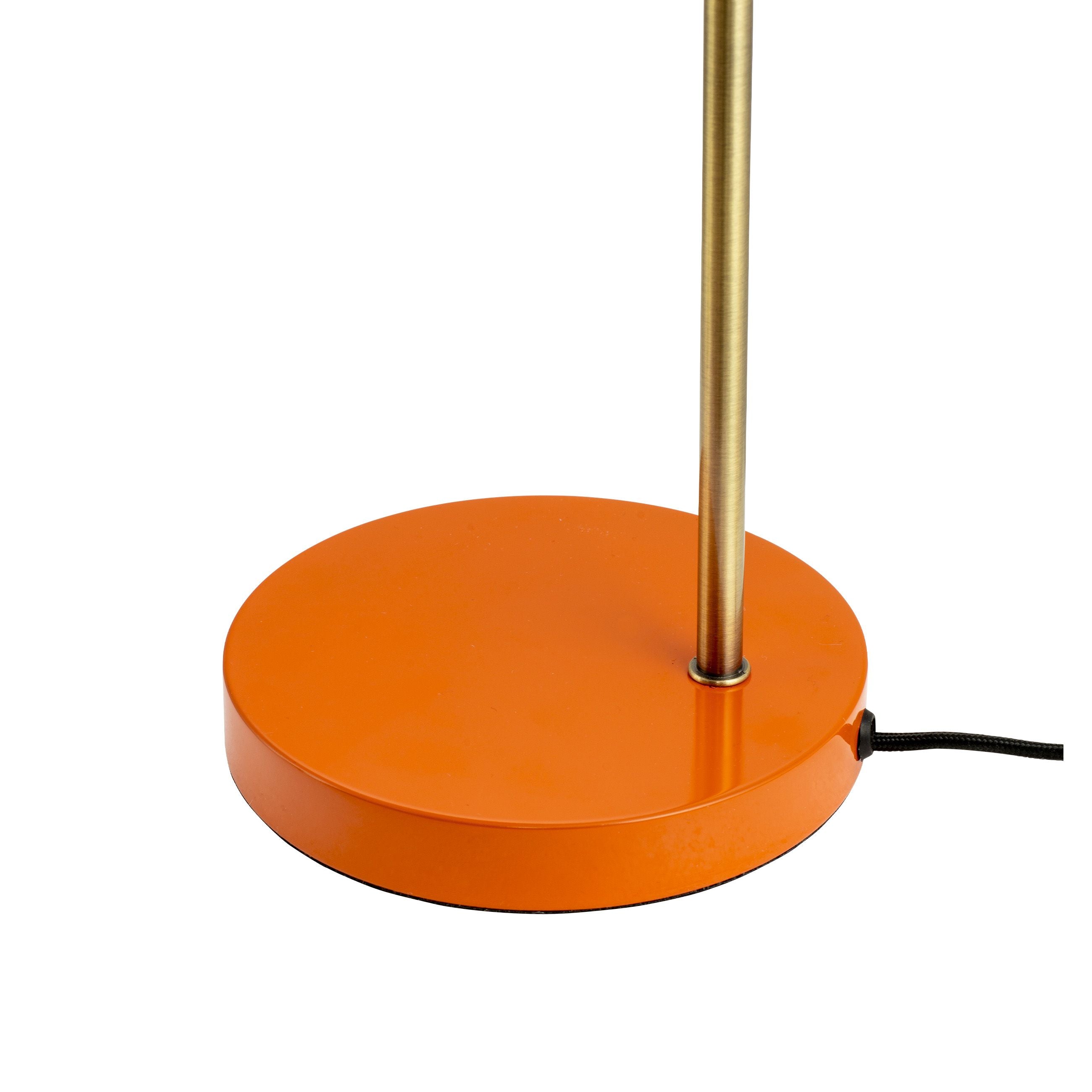 Dyberg Larsen Ocean stolní lampa, oranžová/mosaz