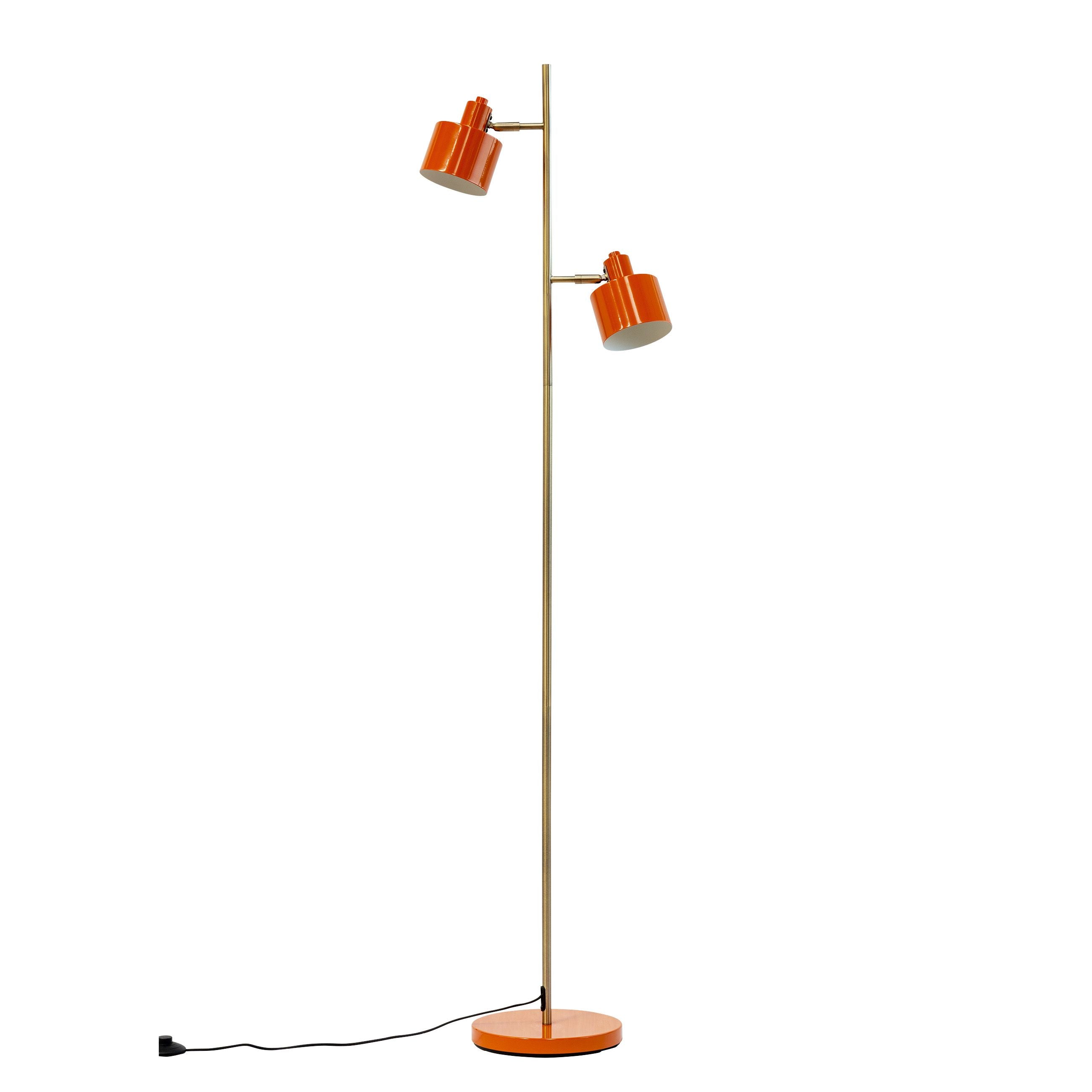 Dyberg Larsen Ocean Floor Lamp, oranžová/mosaz