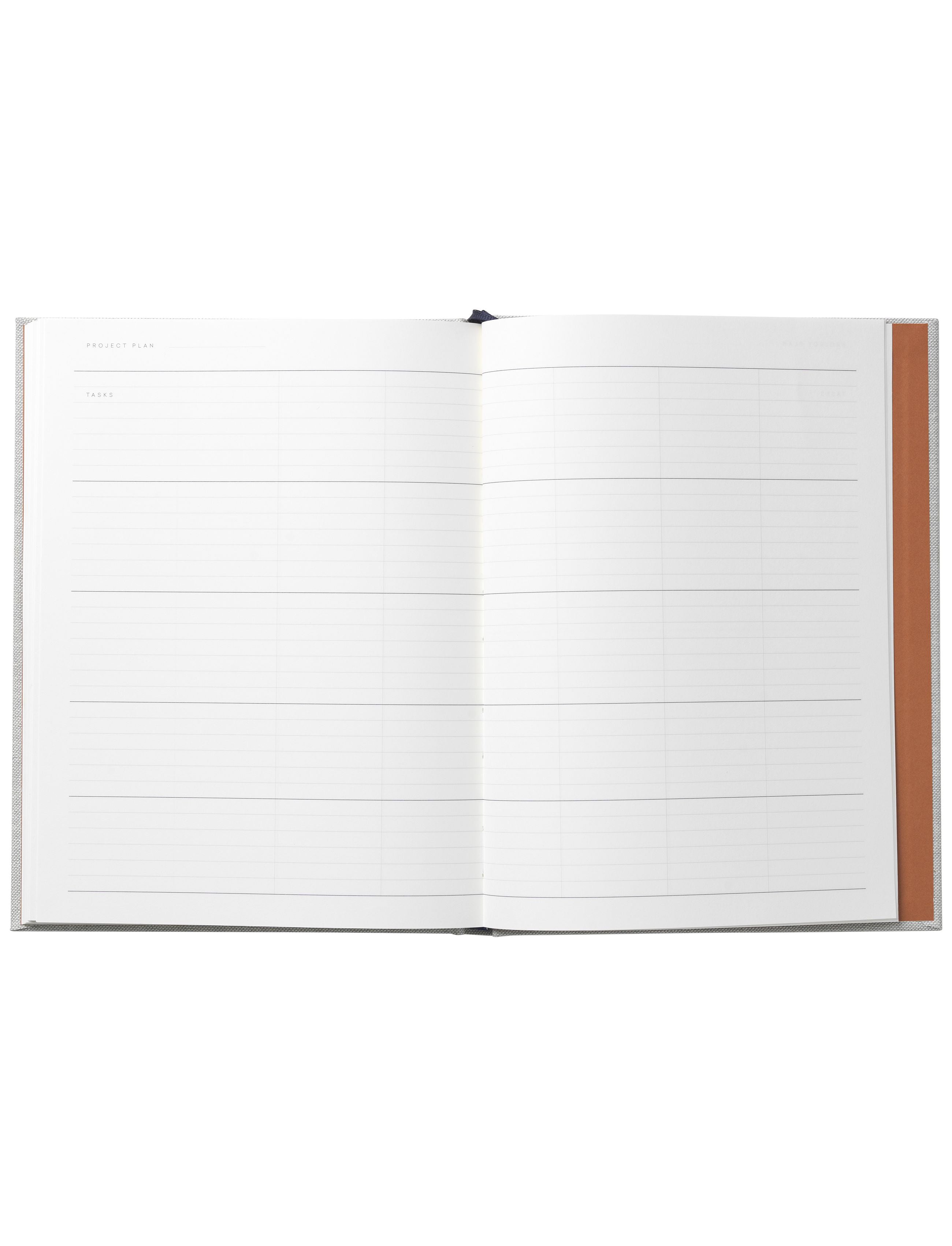 Notem Studio Even Work Journal Large, Light Gray Cloth