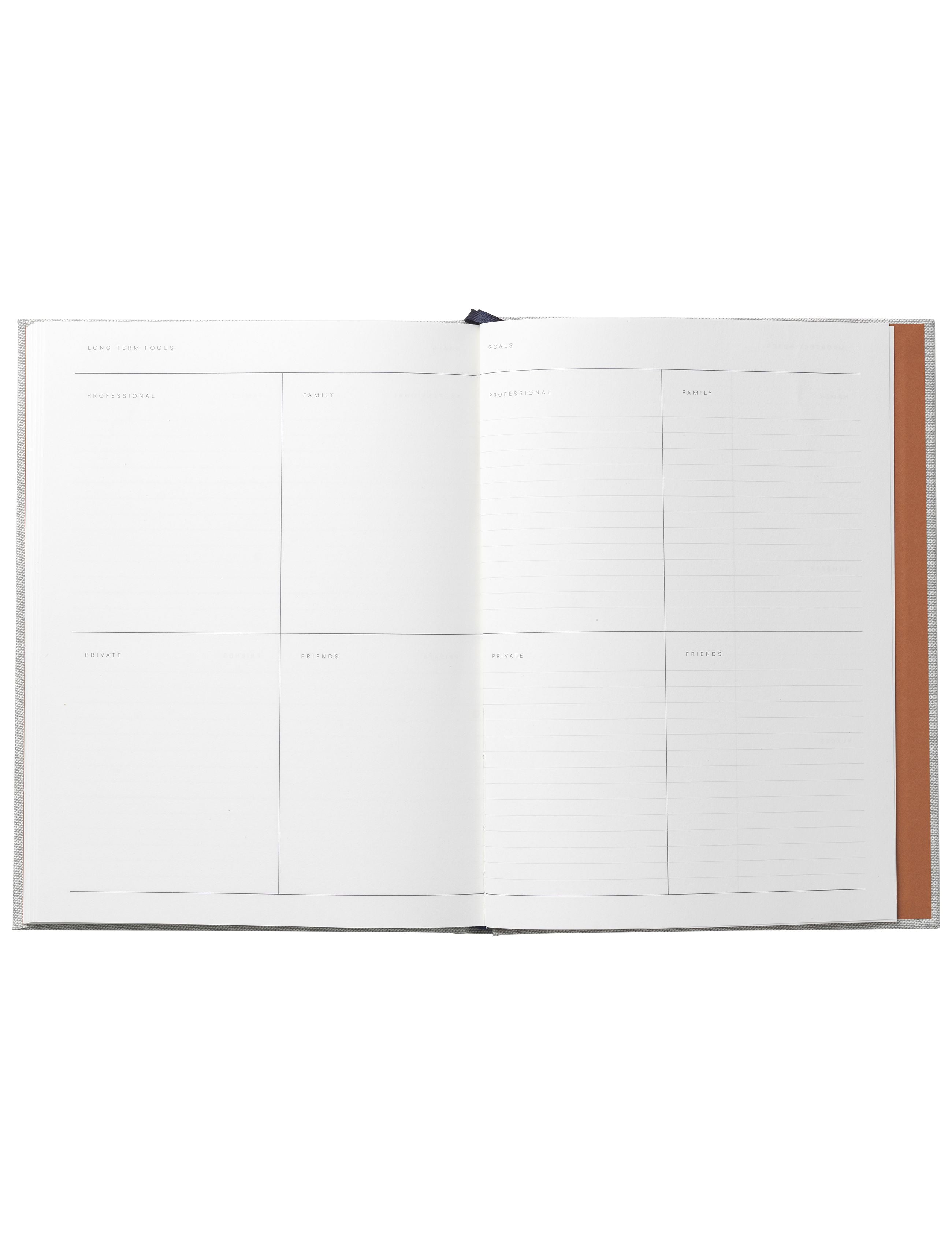 Notem Studio Eng Work Journal Large, Light Grey Talk