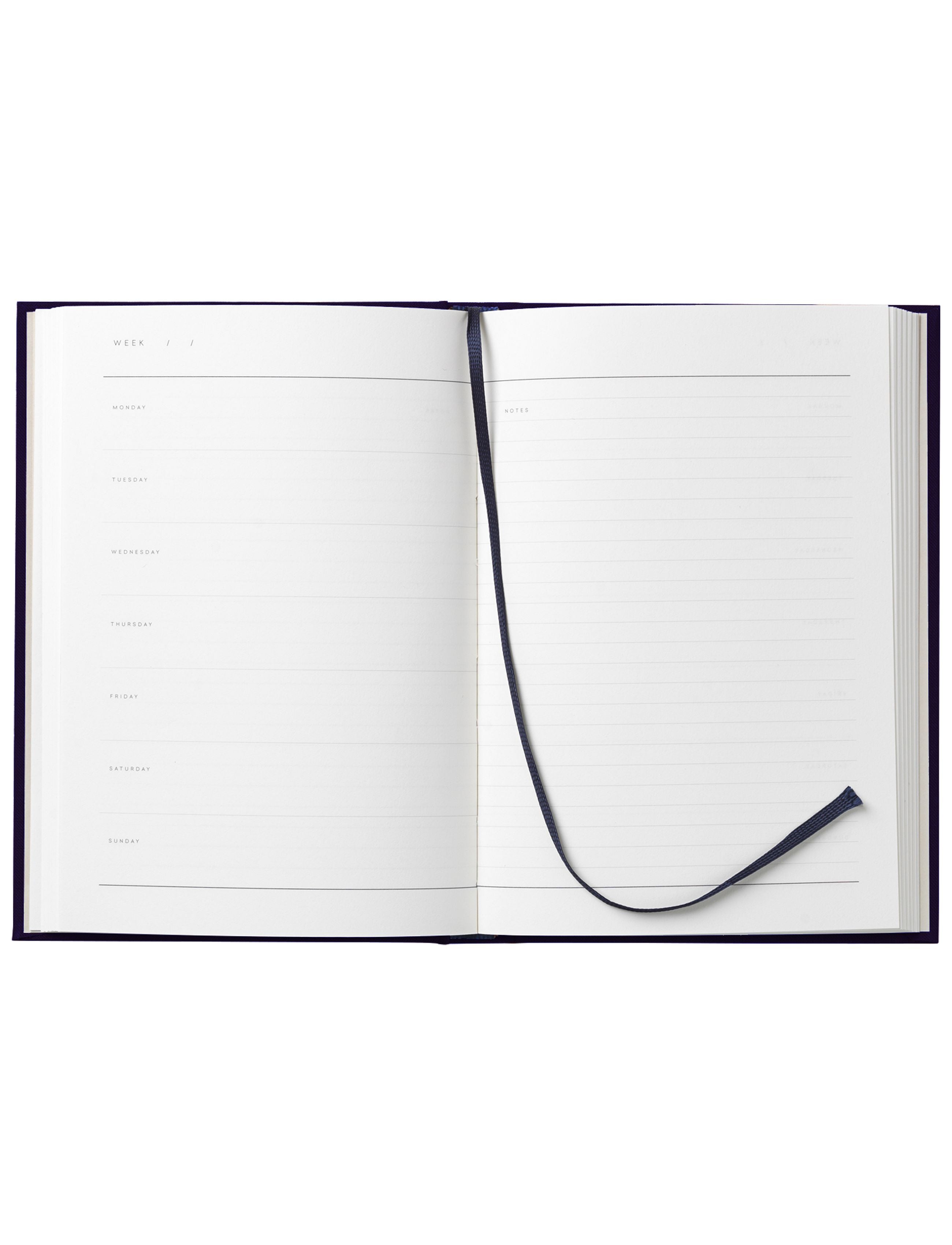 Notem Studio Even Weekly Journal Medium, Dusty Blue Cloth