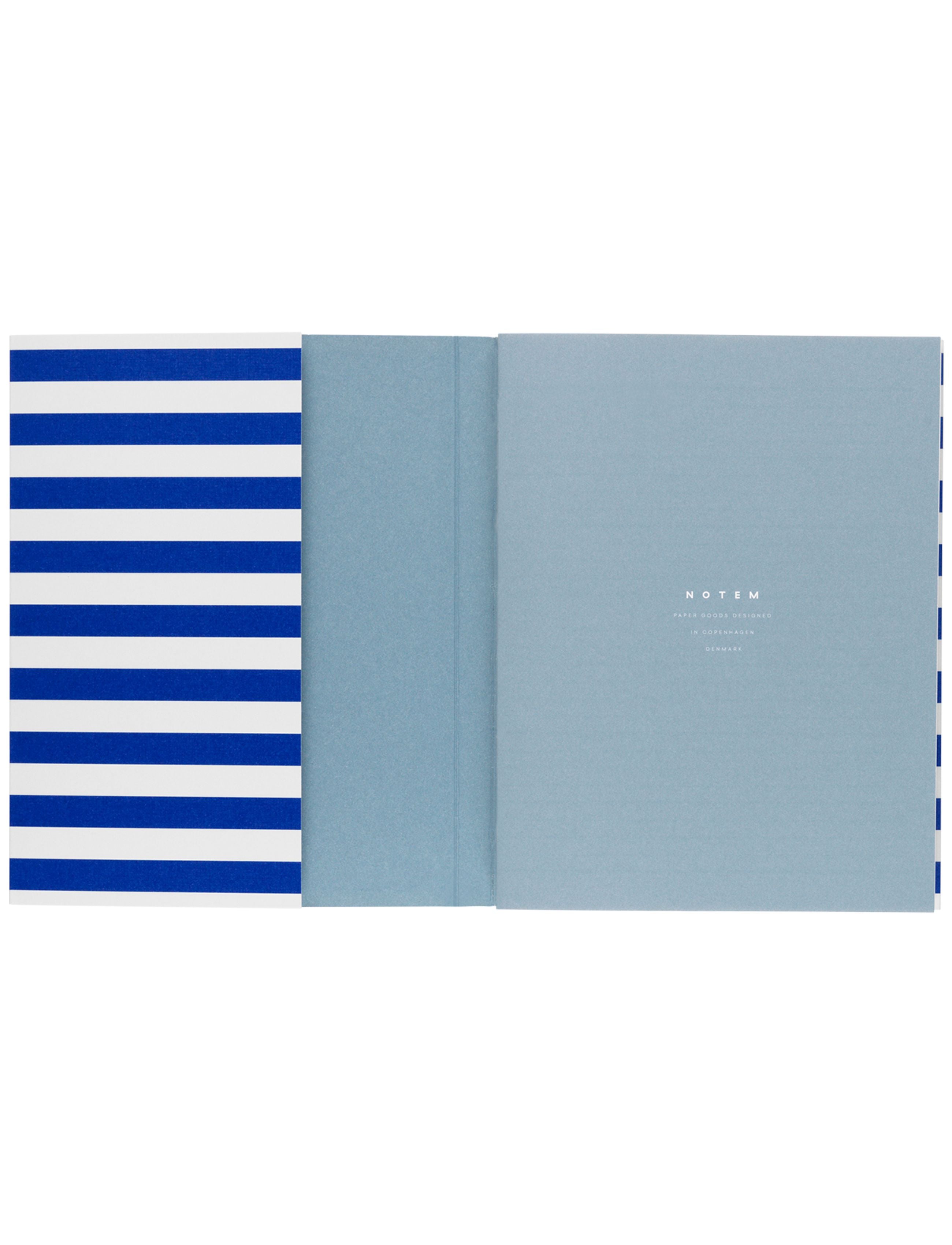 Notem Studio Uma Flat Lay Paper Weekly Planner Medium, Bright Blue