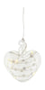 Sirius Sweet Christmas Hjerte ø8 Cm, White/Clear