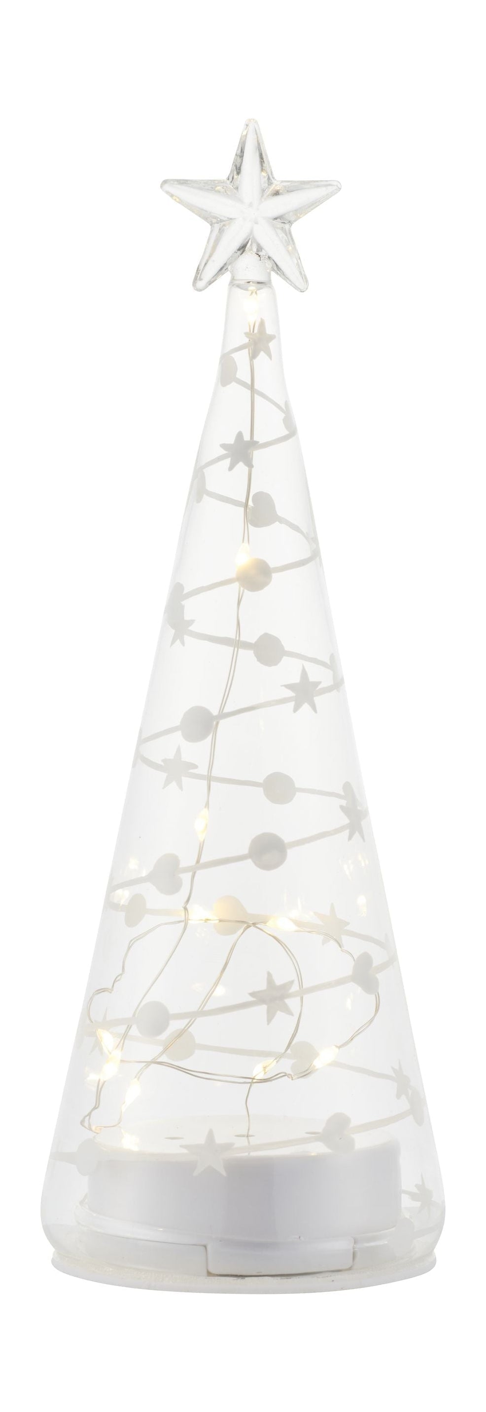 Sirius Sweet Christmas Tree, H22 cm, bílá/čistá