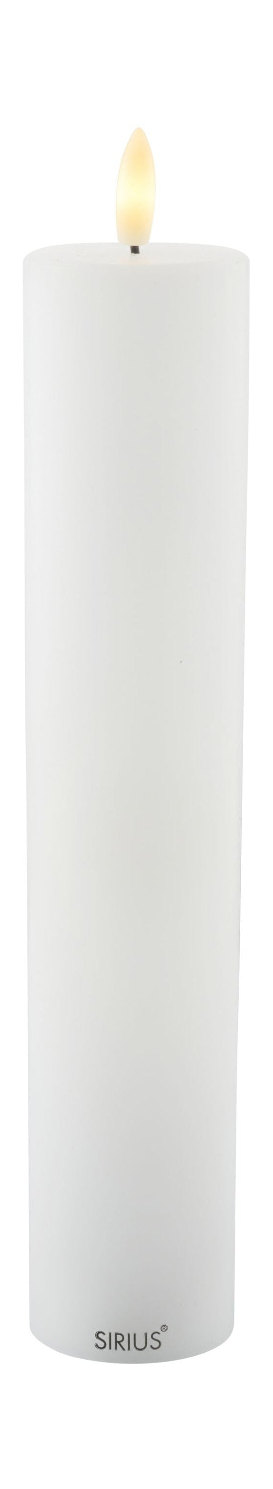 Sirius Sille dobíjecí svíčka bílá, Ø5x H25 cm