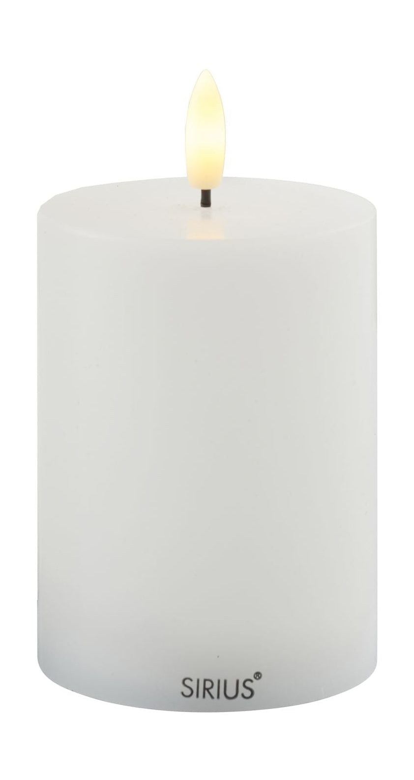 Sirius Sille dobíjecí svíčka bílá, Ø7,5x H10 cm